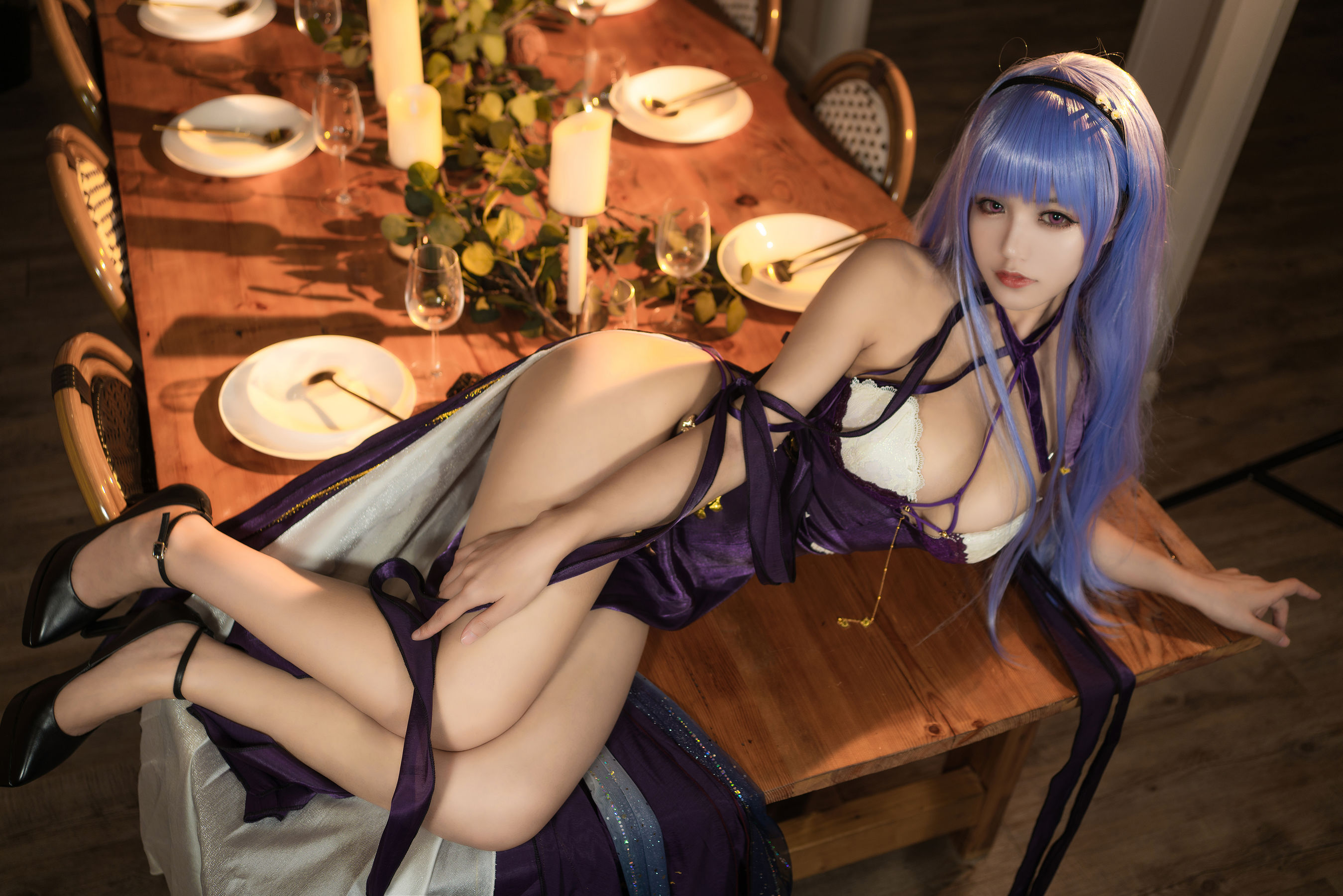 [福利COS] 动漫博主小仓千代w - 黛朵礼服第8张