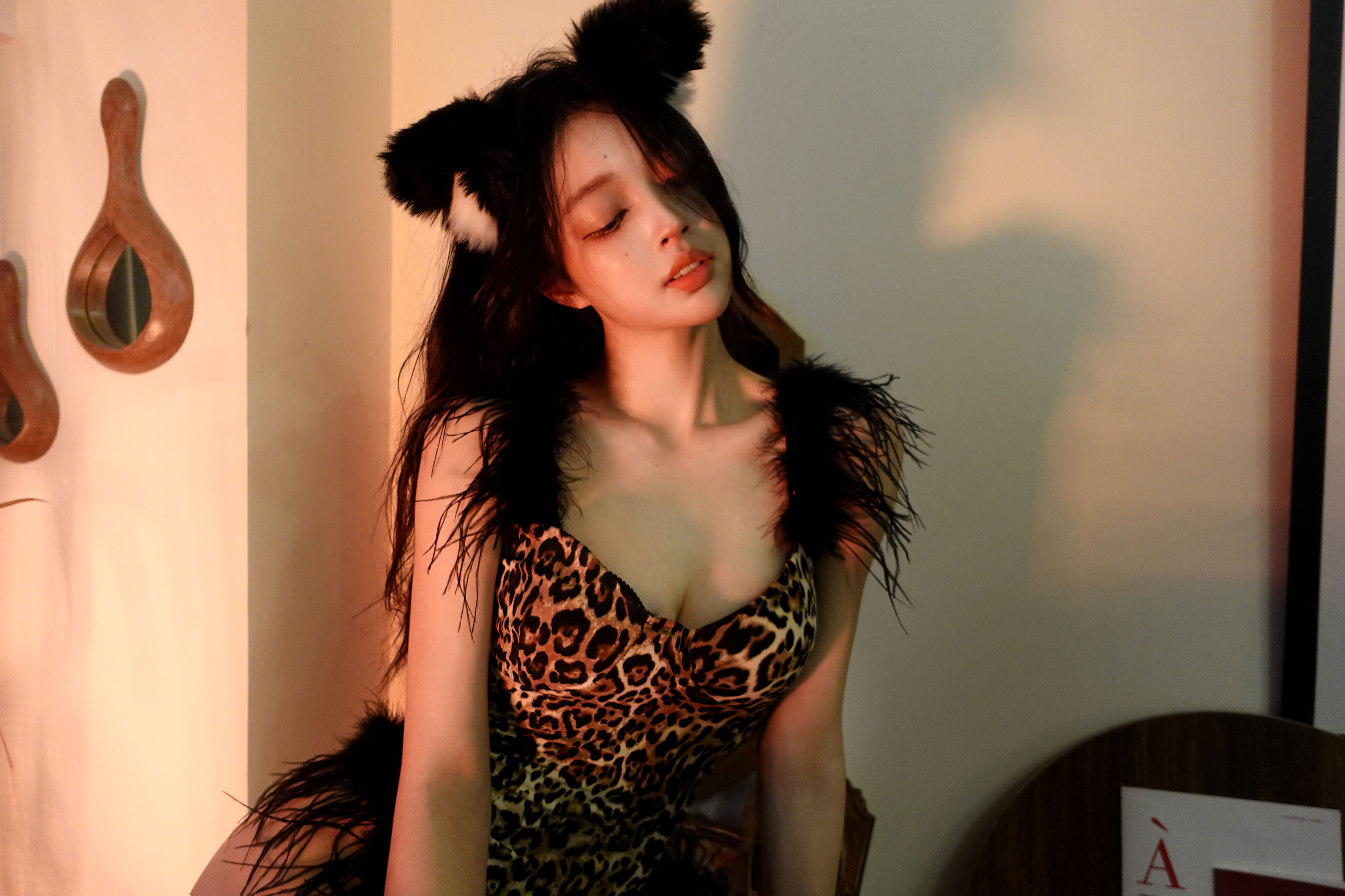 [福利COS] 徐珺大哥 - 毛绒豹猫第5张