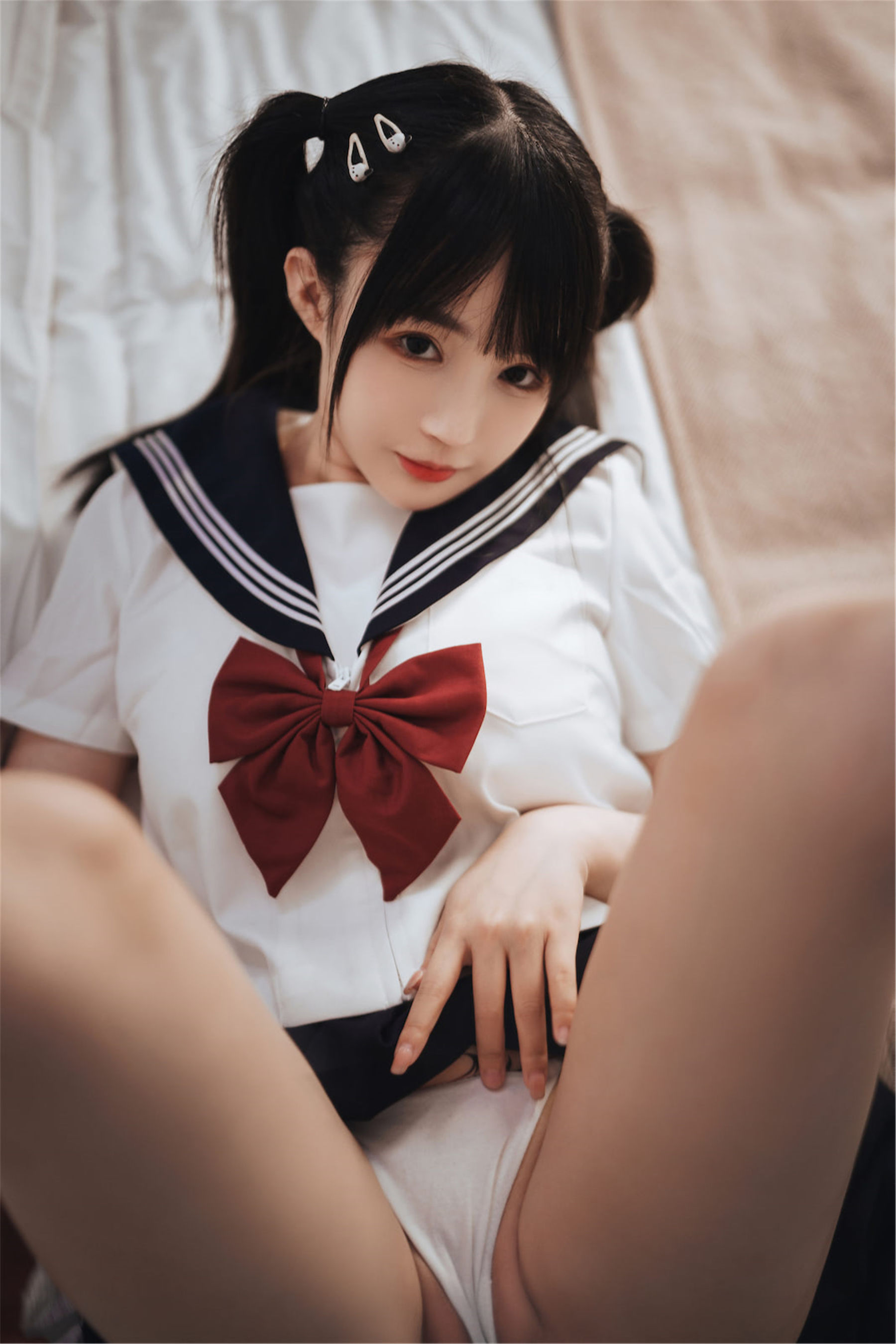 [福利COS] 桜井宁宁 - 双马尾JK第20张