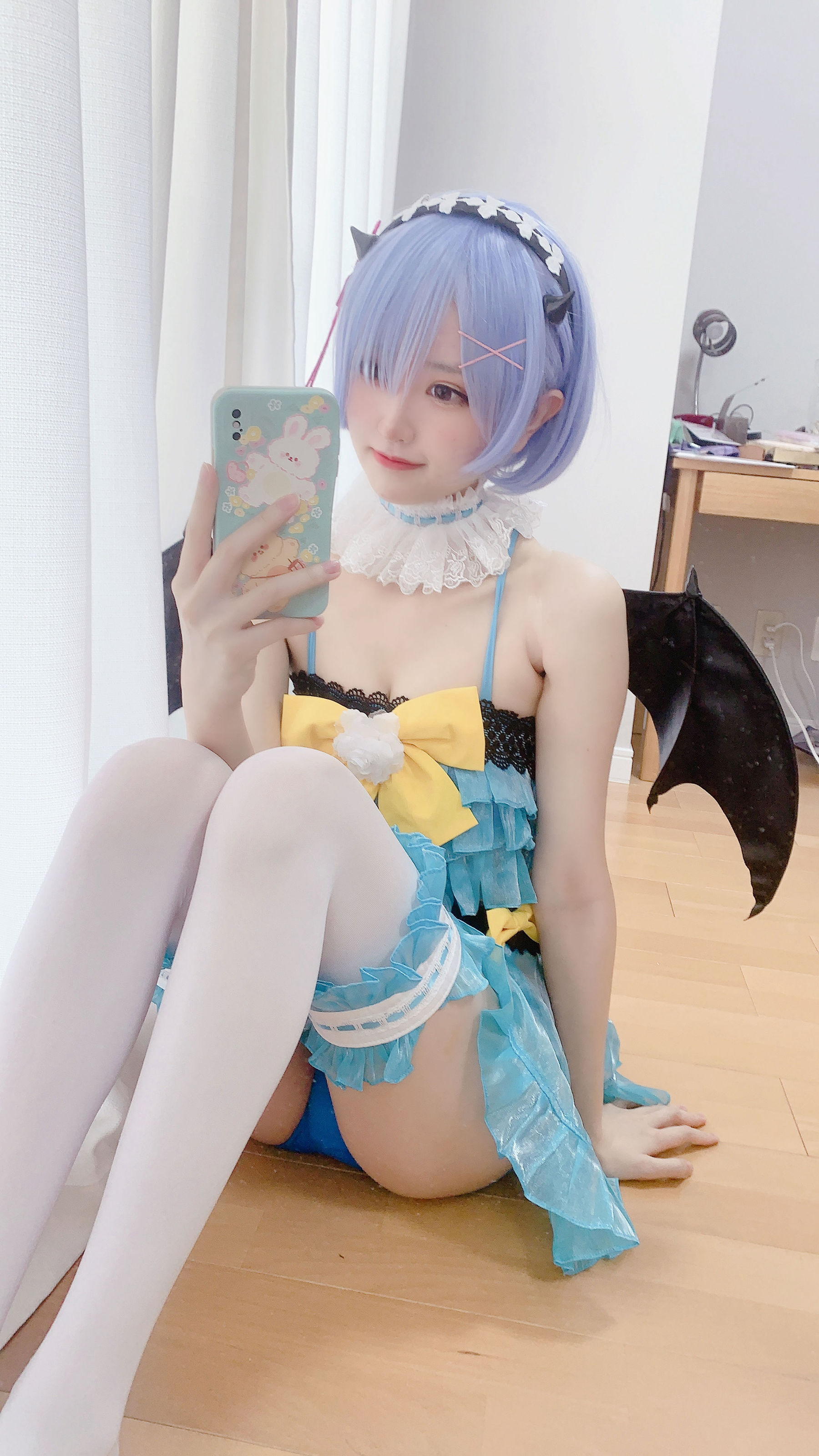 [福利COS] 千阳(ちよ) - 雷姆小恶魔cos第5张