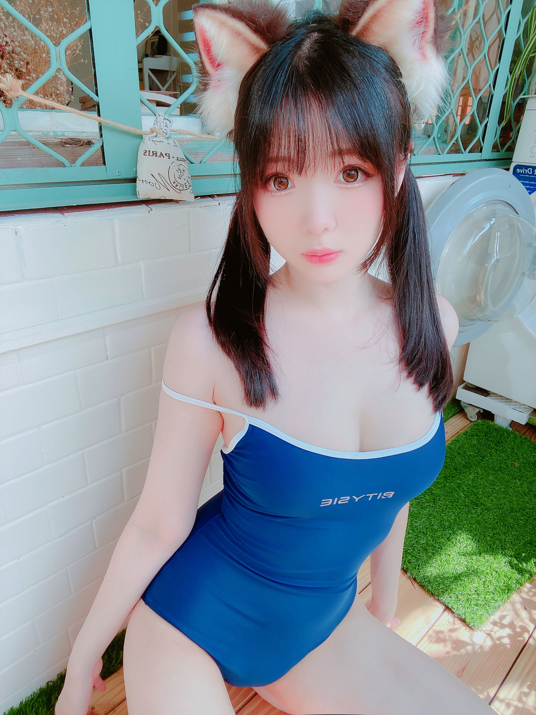 [福利COS] 微博妹纸霜月shimo[fantia] 2022-11-17 スク水第1张