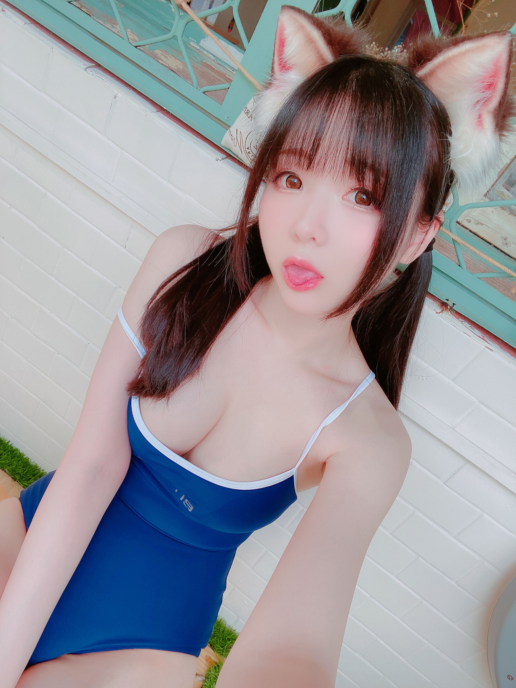 [福利COS] 微博妹纸霜月shimo[fantia] 2022-11-17 スク水第7张