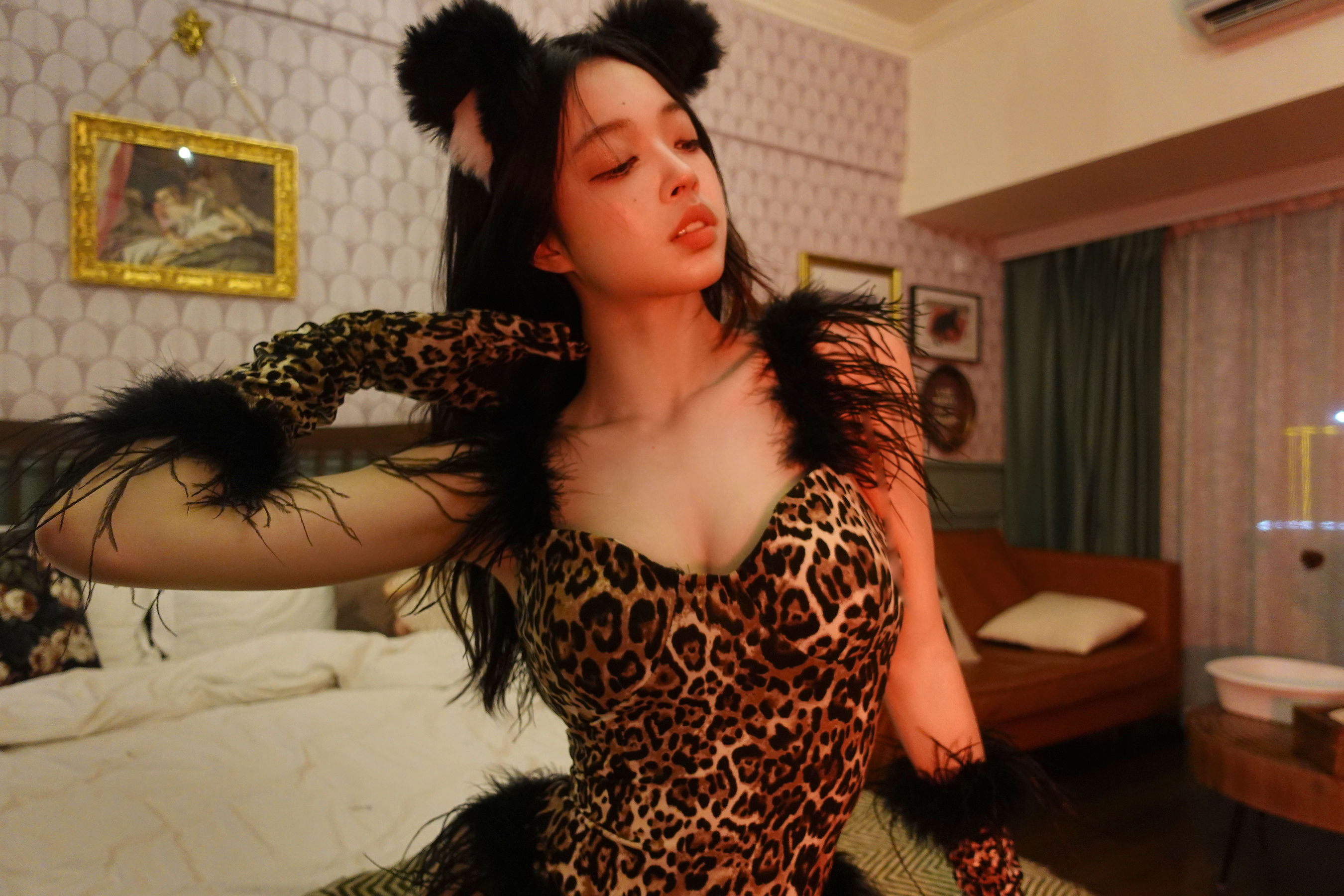 [福利COS] 徐珺大哥 - 毛绒豹猫第9张