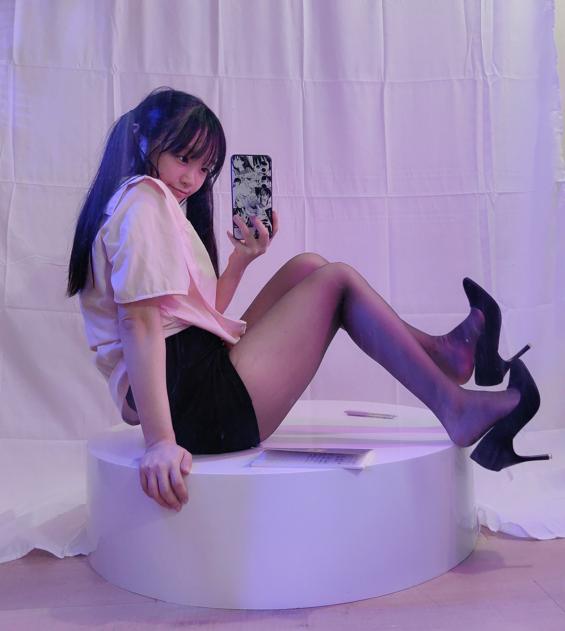 [福利COS] 神沢永莉 - 双马尾黑丝班主任第23张