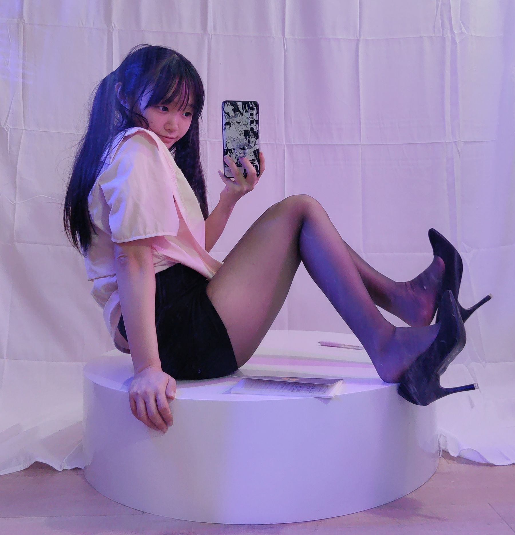 [福利COS] 神沢永莉 - 双马尾黑丝班主任第23张