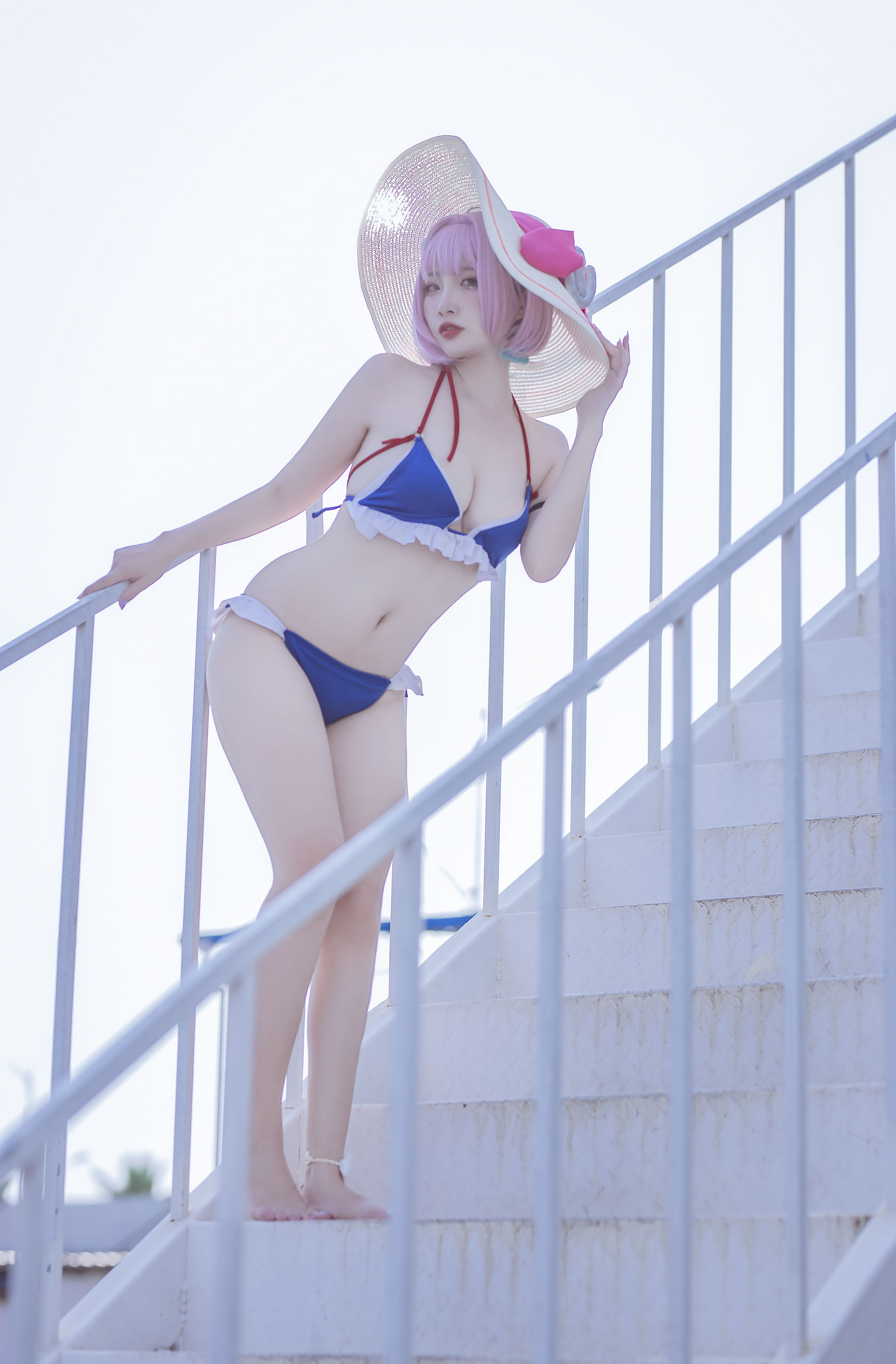 [福利COS] 人气Coser二佐Nisa - 碧蓝 塔尔图泳装第3张