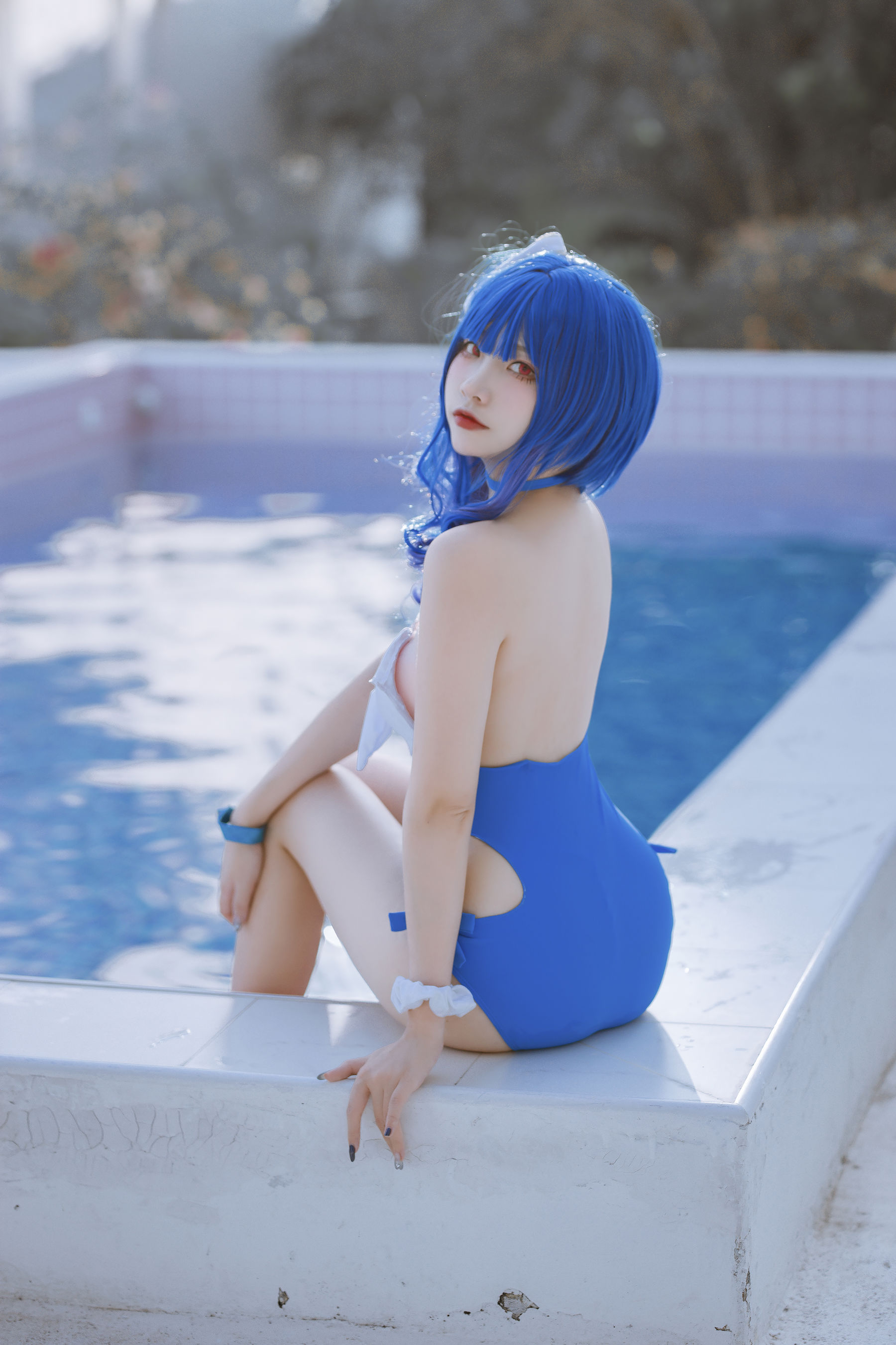 [福利COS] 人气Coser二佐Nisa - 碧蓝 圣路易斯泳装第6张