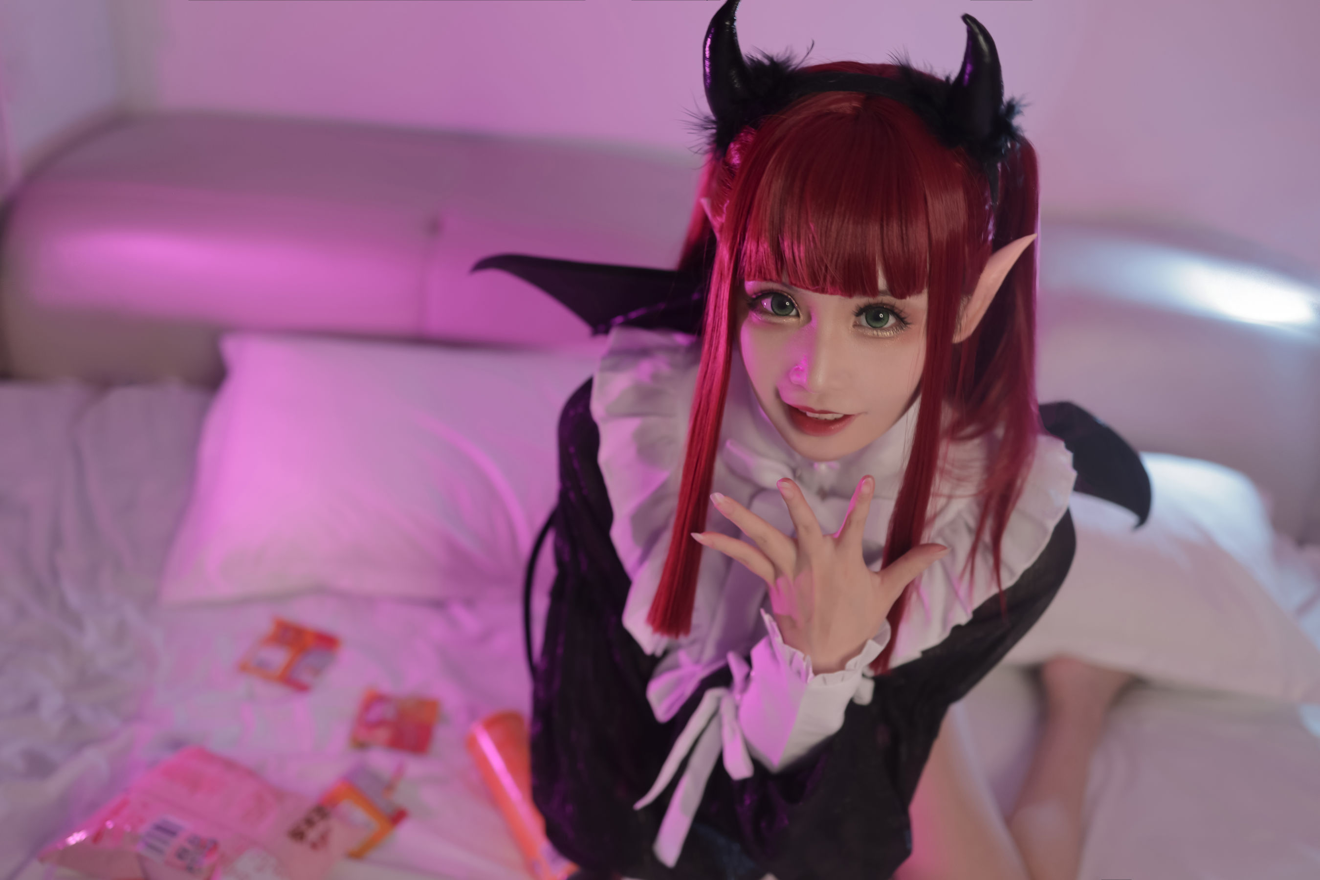 [福利COS] 动漫博主爱老师_PhD - 喜多川海梦 魅魔第1张