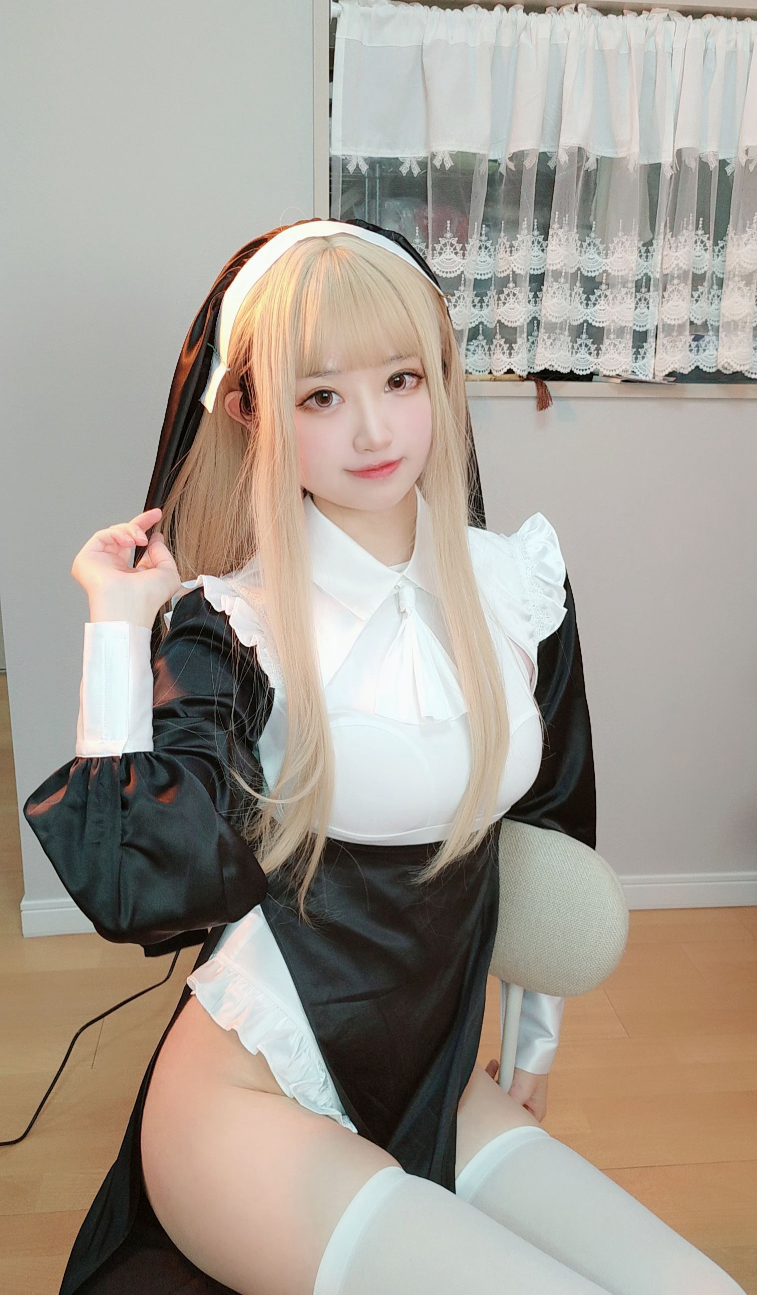 [福利COS] 千阳(ちよ) - 修女第4张