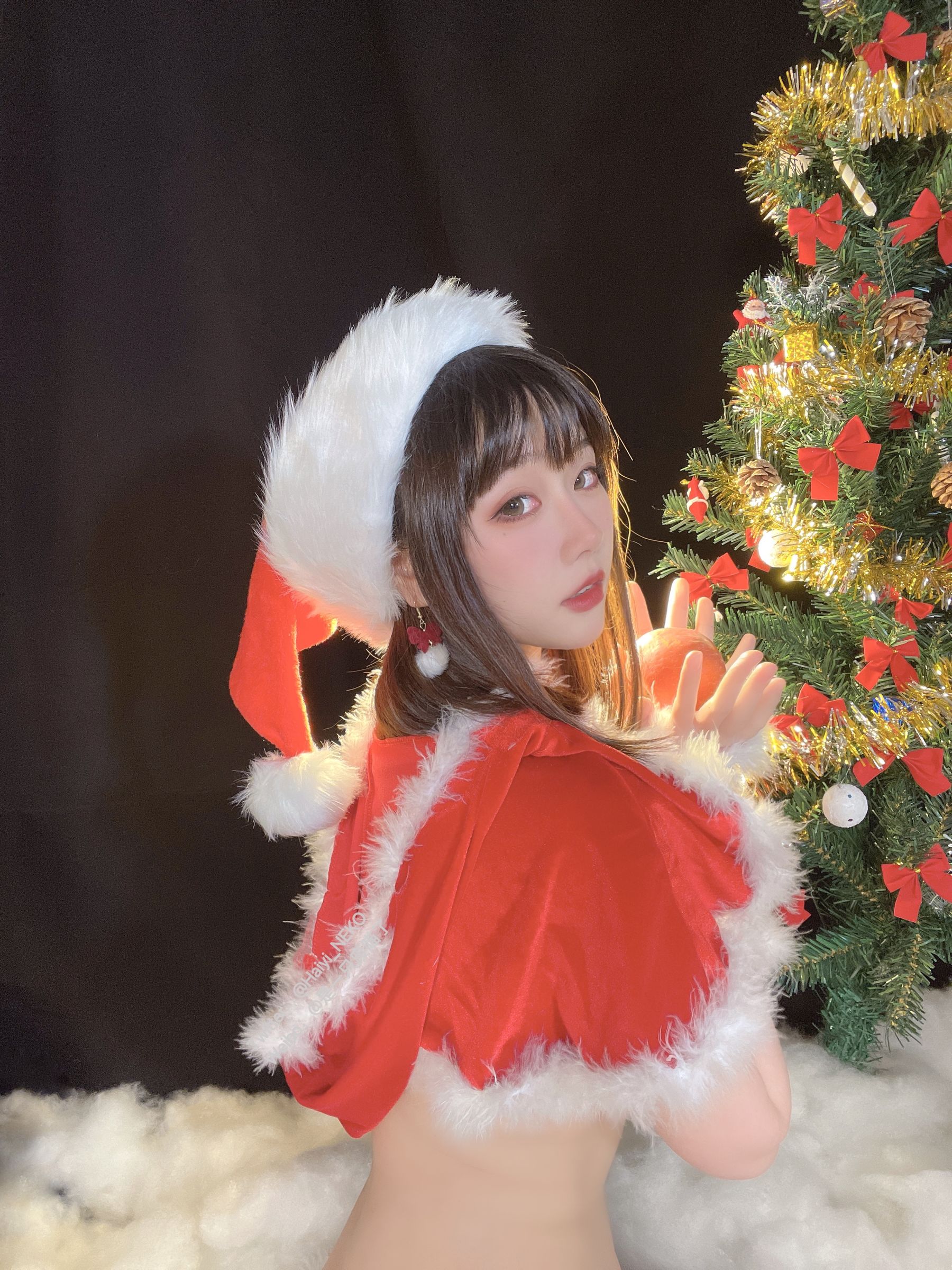 [福利COS] 是一只废喵了 - 圣诞连衣裙第10张