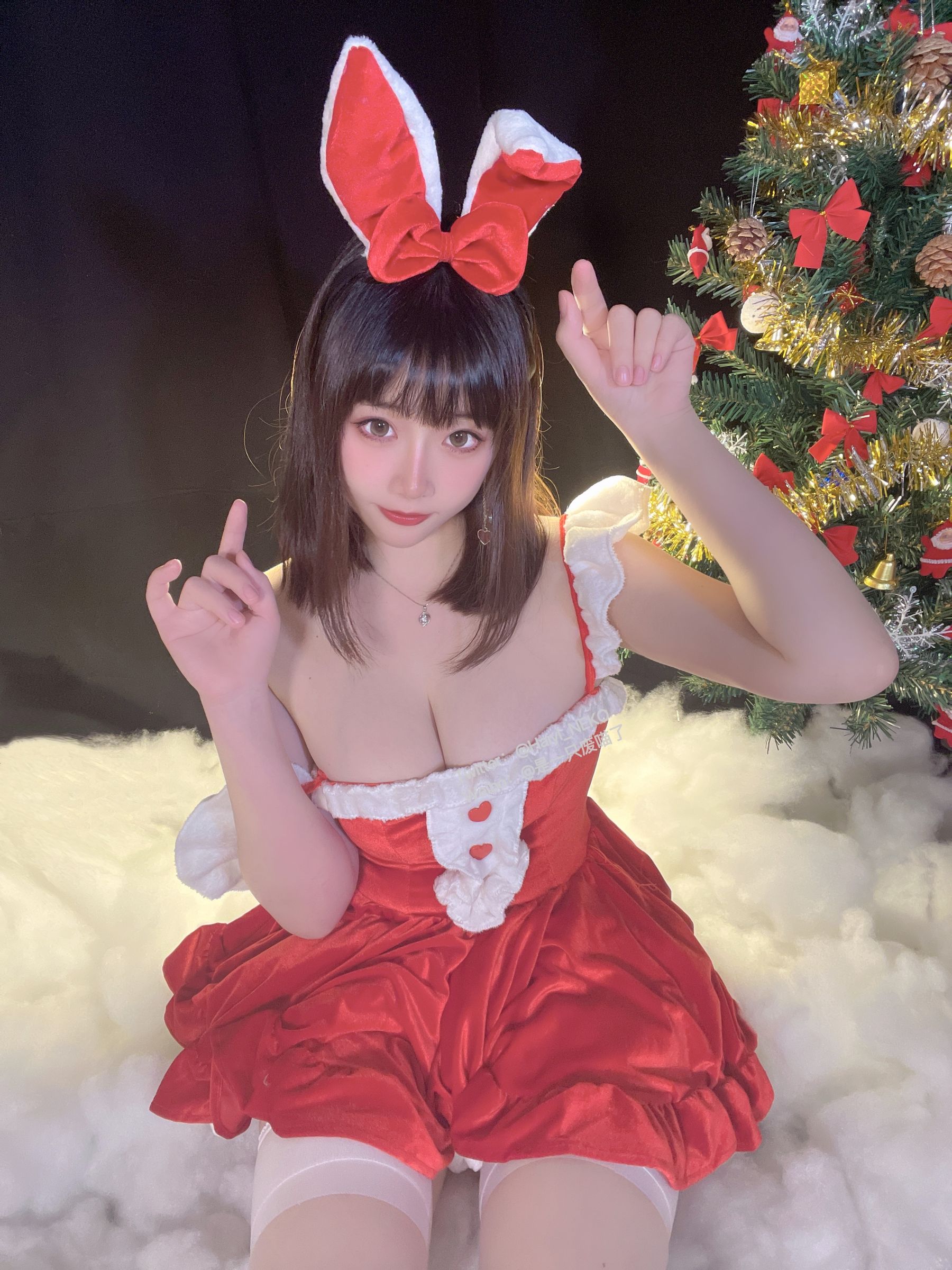 [福利COS] 是一只废喵了 - 圣诞连衣裙第21张