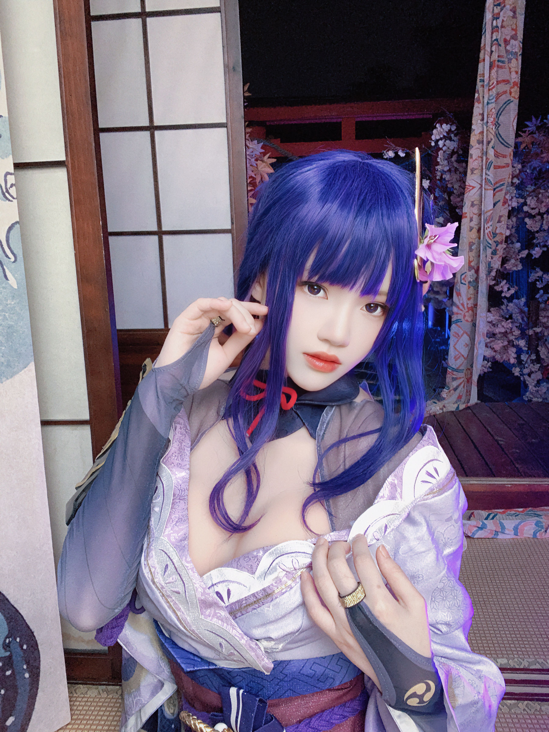 [福利COS] 桜桃喵 - 雷电将军第18张