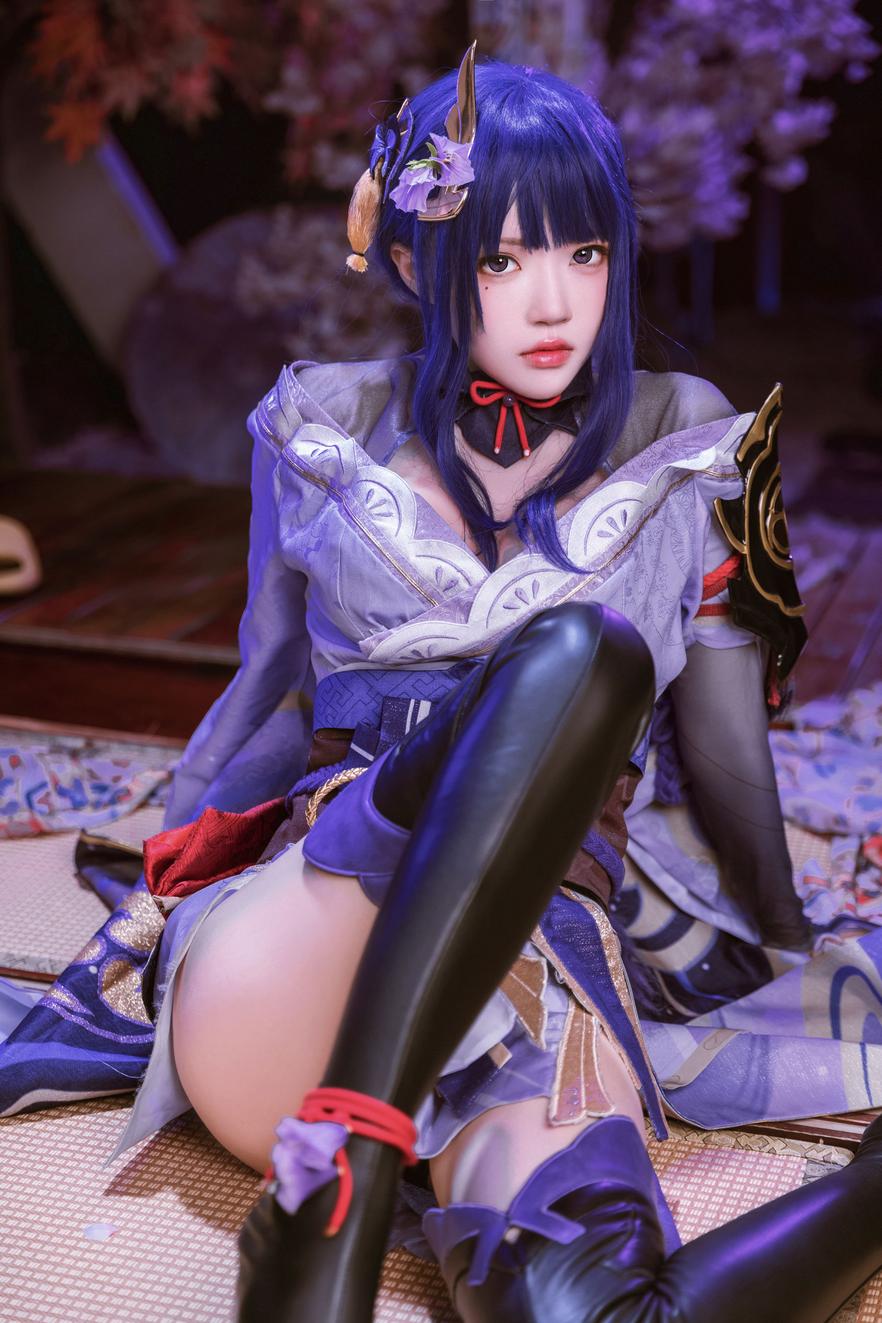 [福利COS] 桜桃喵 - 雷电将军第5张