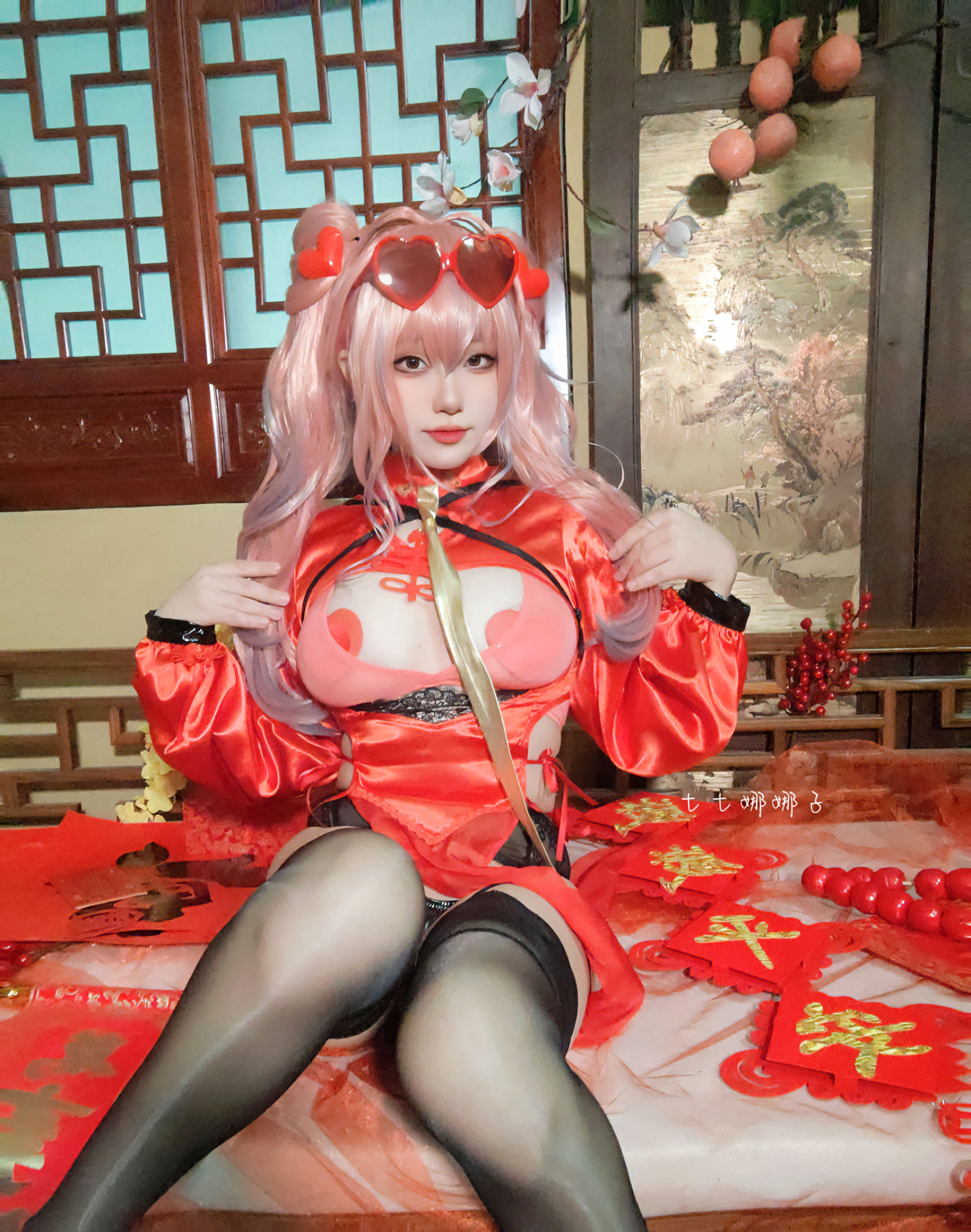 [福利COS] 七七娜娜子 - 布莱默顿新春旗袍第36张