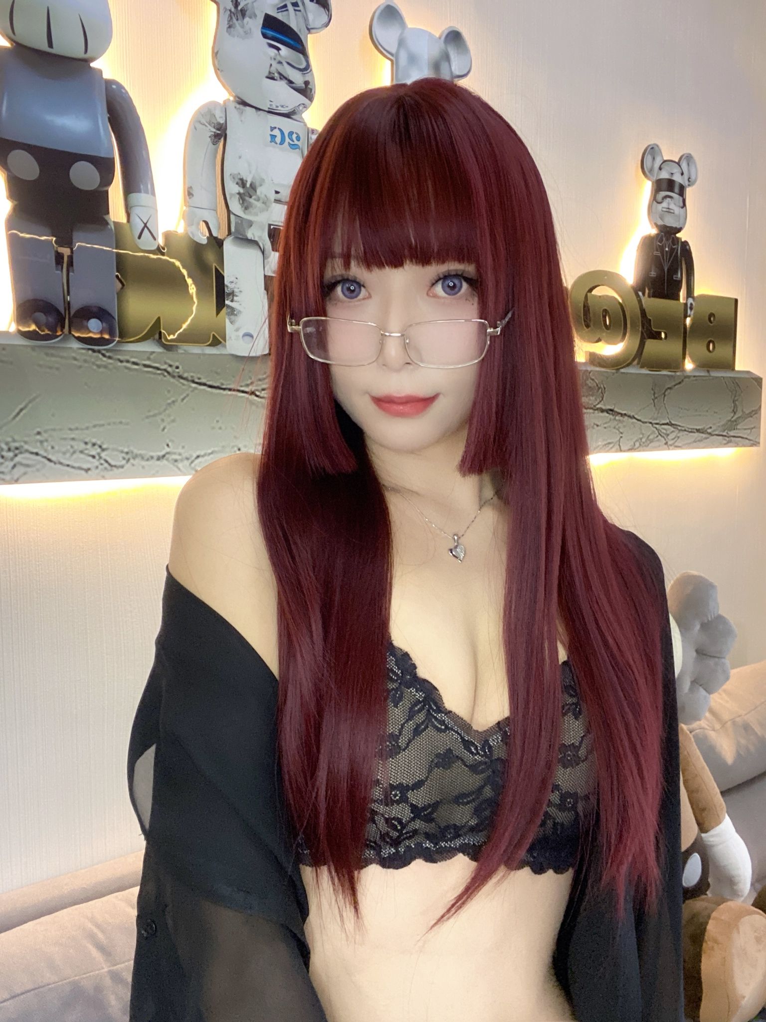 [福利COS] 动漫博主Money冷冷 - 黑衬衫第16张