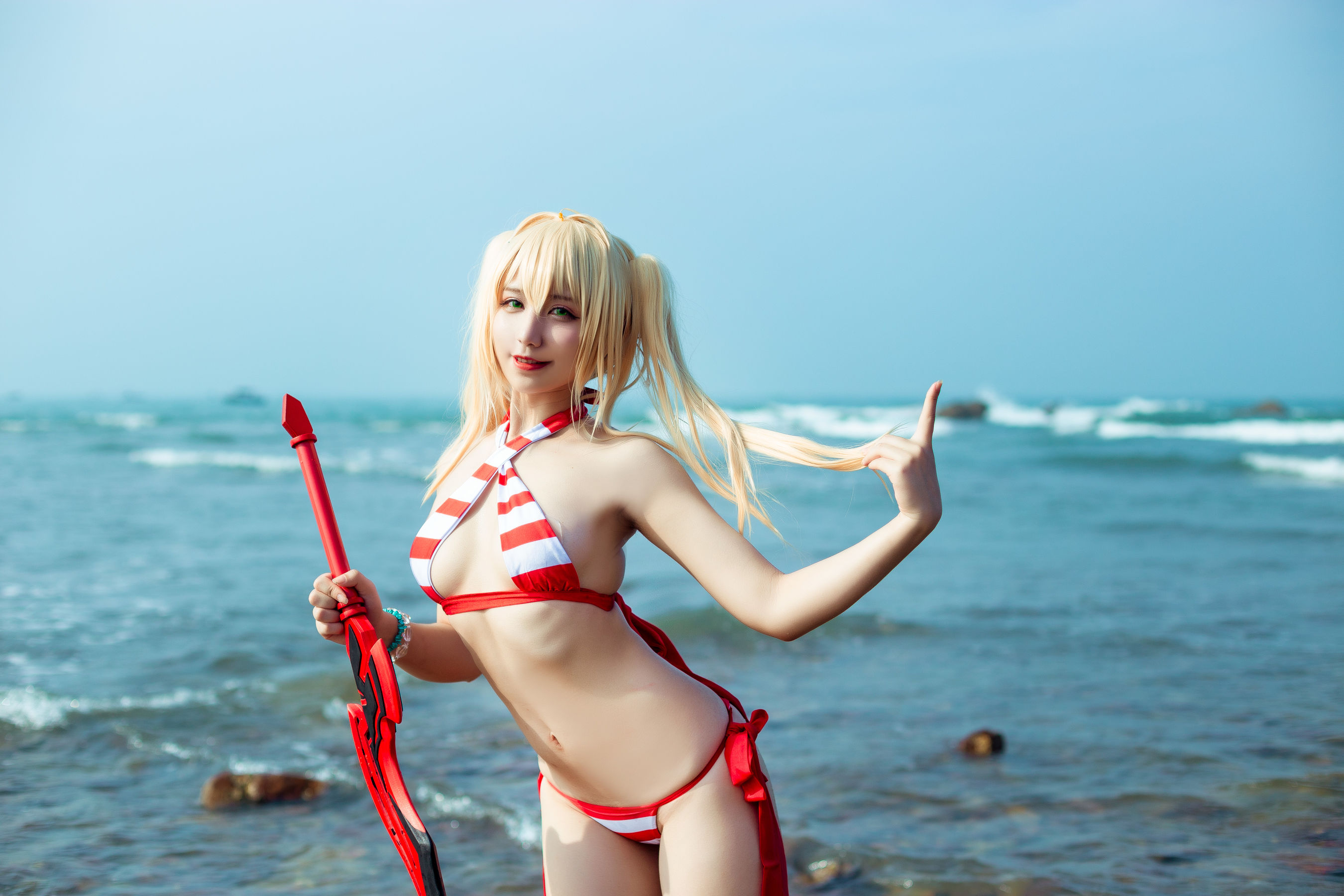 [福利COS] 动漫博主九曲Jean - 尼禄泳装第5张