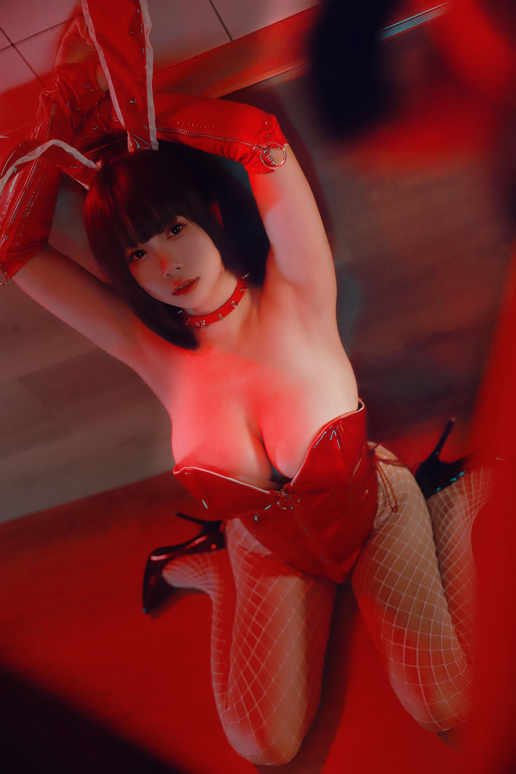 [福利COS] 末夜787 - 红色兔女郎第13张