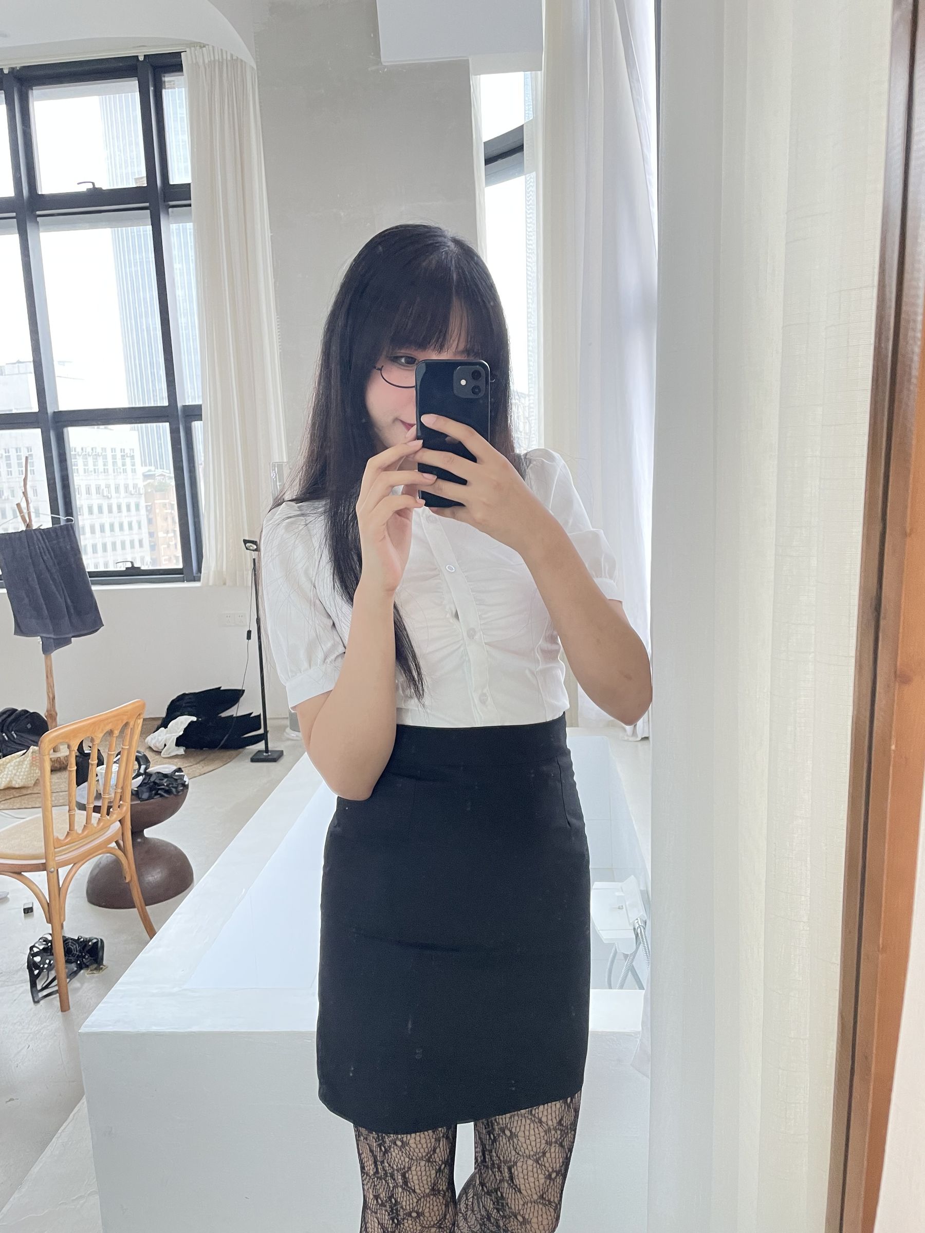 [福利COS] 轩萧学姐 - 提花裤袜第32张