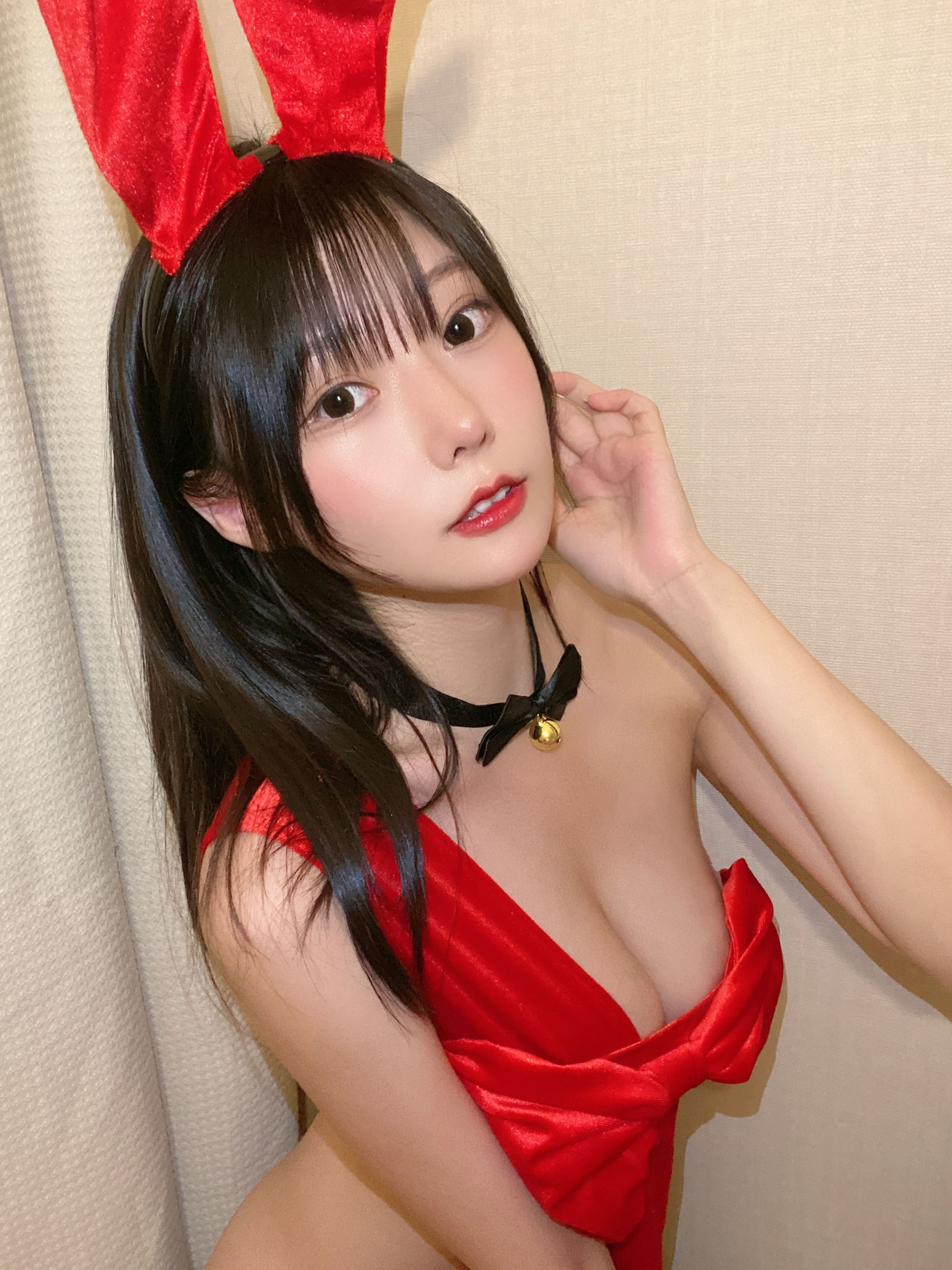 [福利COS] 香草喵露露写真 - 红色丝带第11张