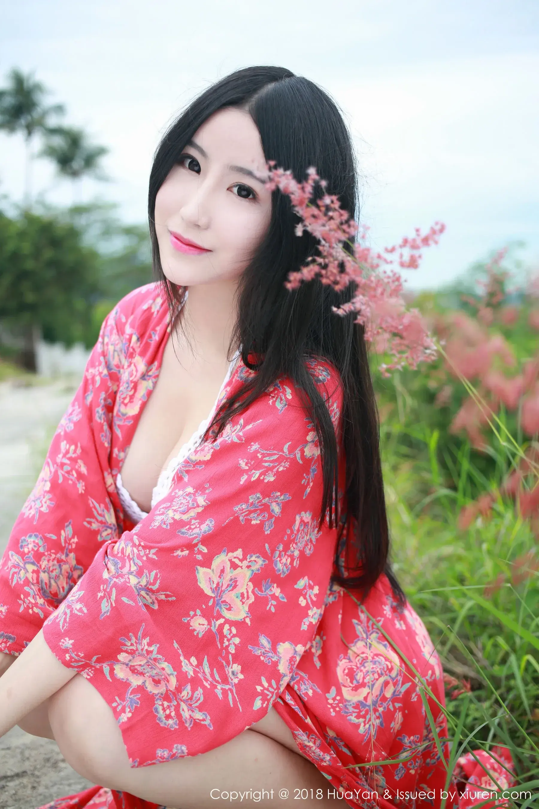  谢芷馨Sindy《泰国苏梅岛旅拍》第2套 花の颜 Vol.055第3张