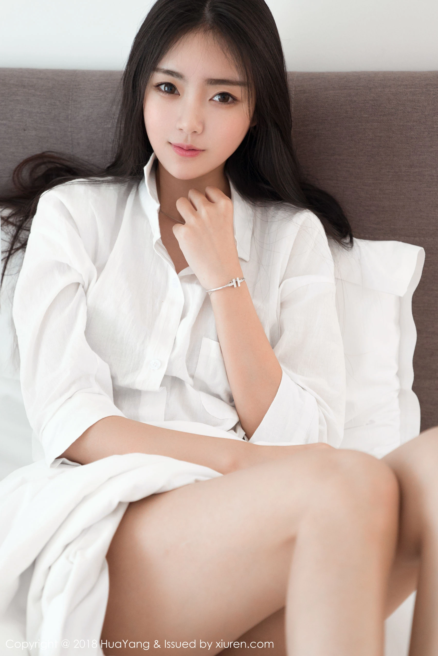 可樂Vicky《毛衣+白衬衫》 花漾 Vol.027第7张