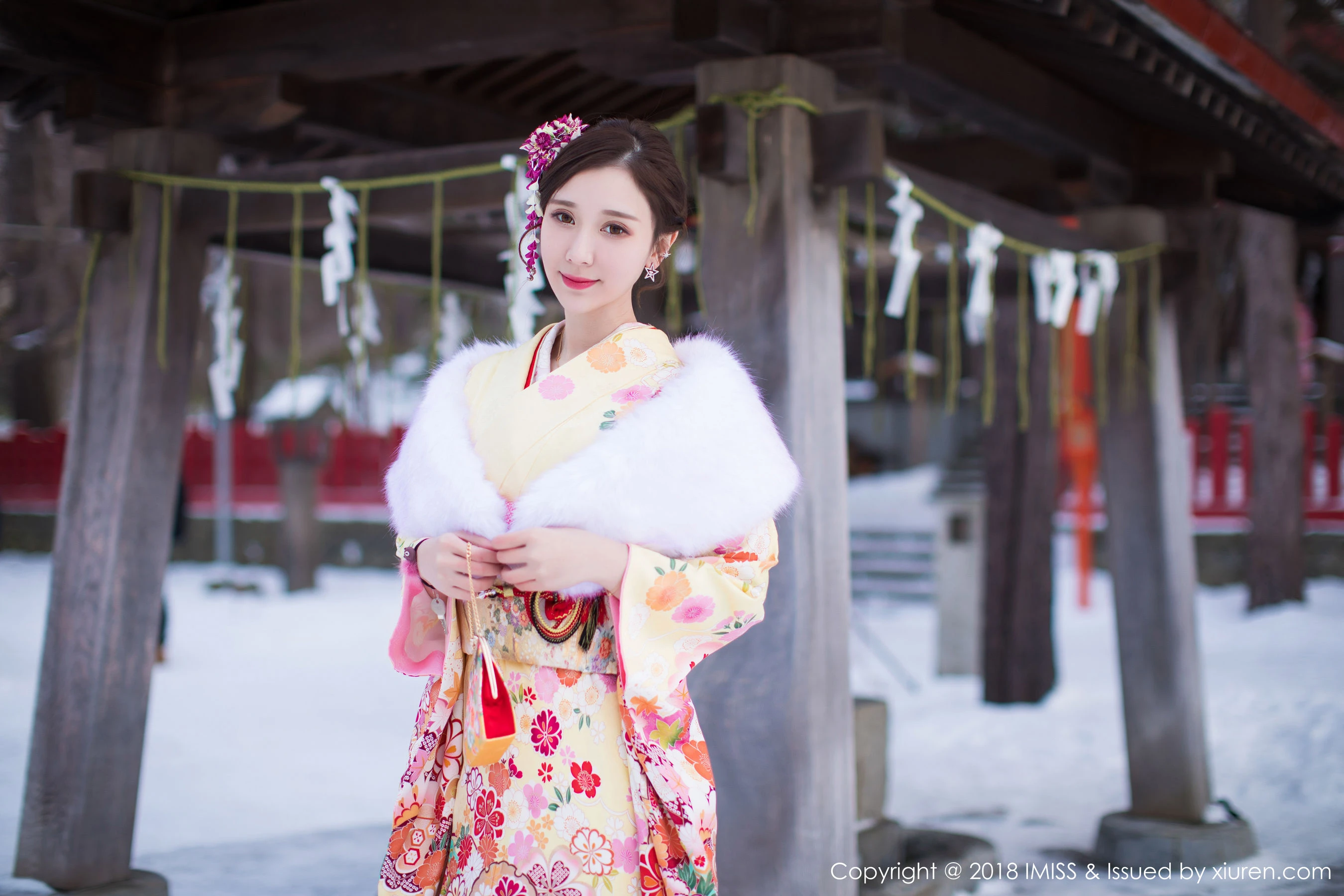  淼淼萌萌哒《北海道旅拍》 爱蜜社IMiss Vol.242第8张