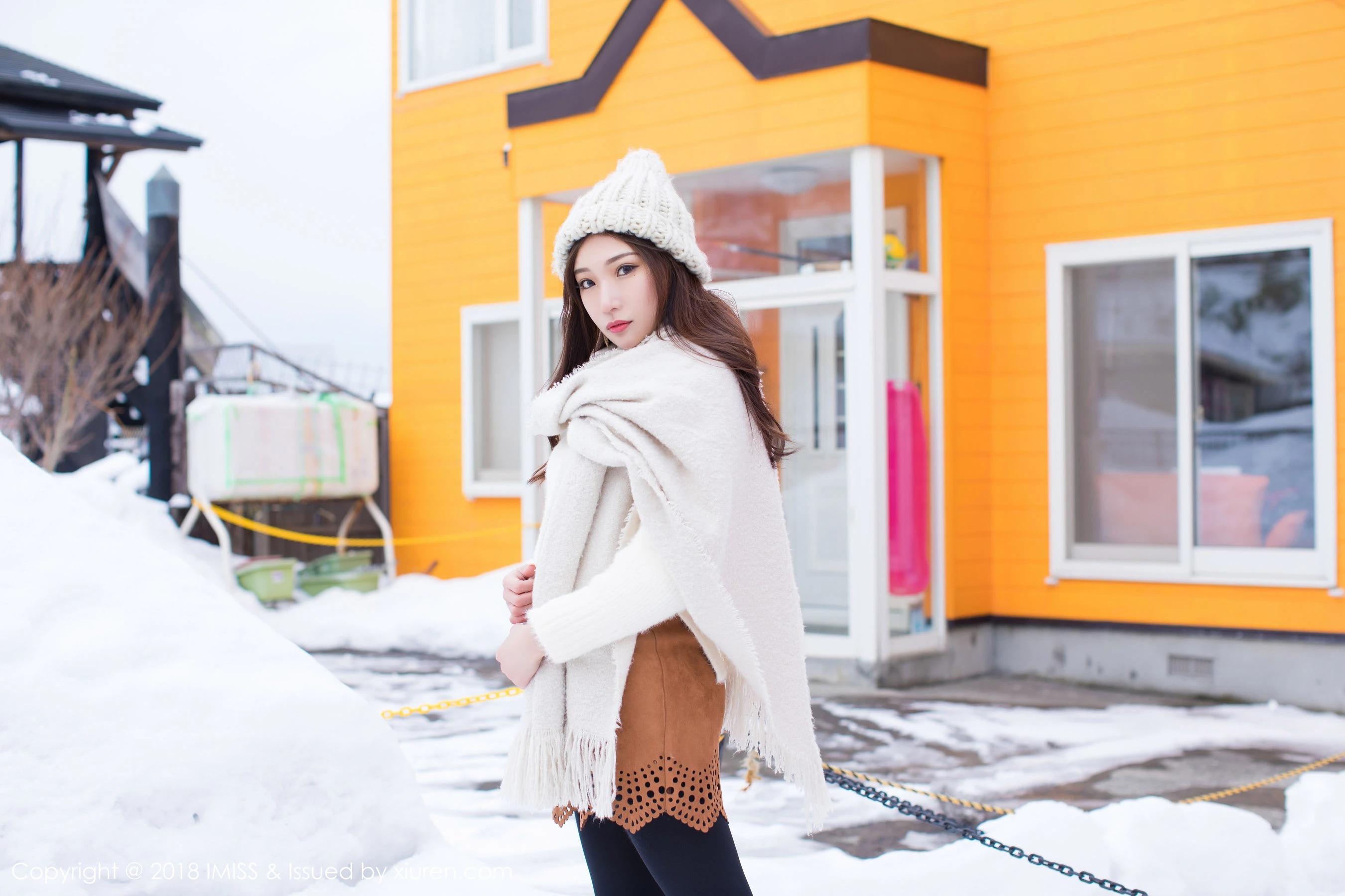  小狐狸Sica《北海道旅拍丝袜》 爱蜜社IMiss Vol.256第13张