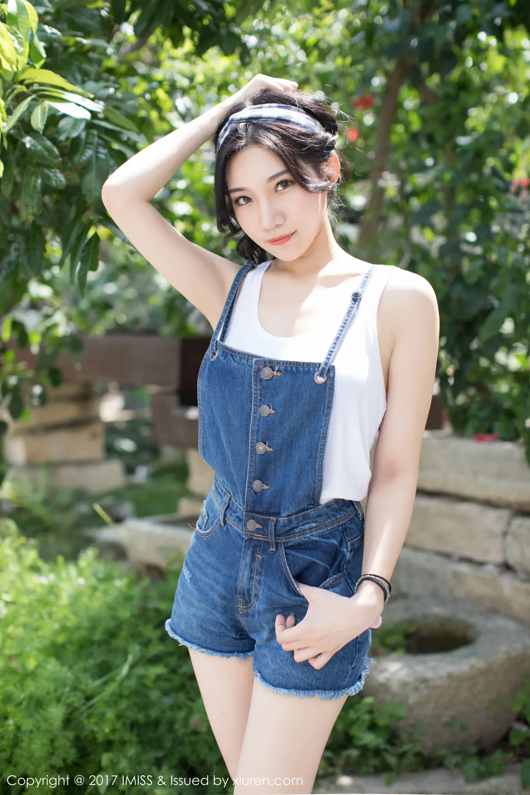 小狐狸Sica《牛仔短裤小清新系列》 爱蜜社 VOL.180第3张