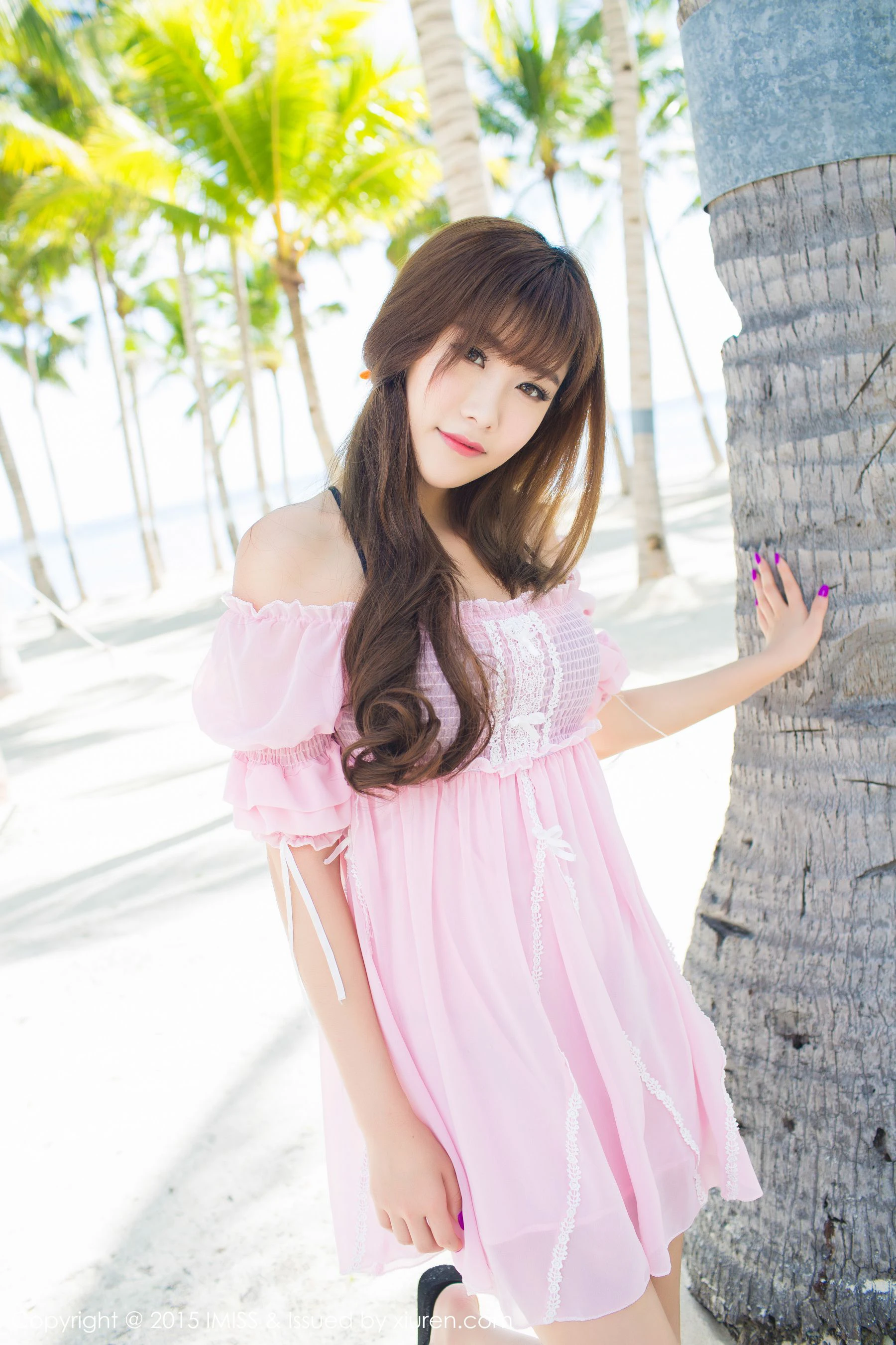  程小烦不烦《清新牛仔热裤+比基尼》 爱蜜社IMiss Vol.055第9张