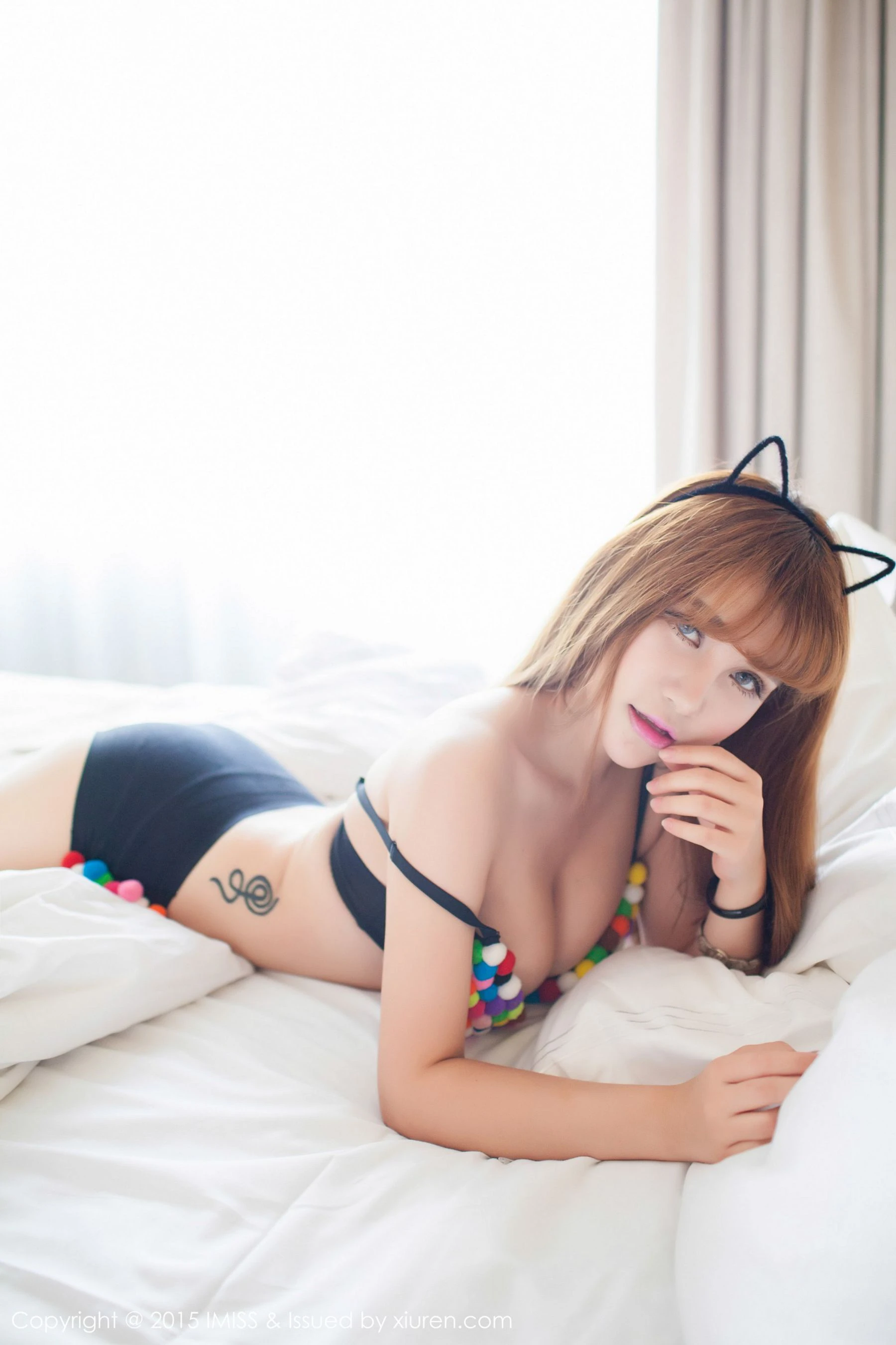 LalaBaby啦啦《美胸猫女泳装》 爱蜜社IMiss Vol.025第5张