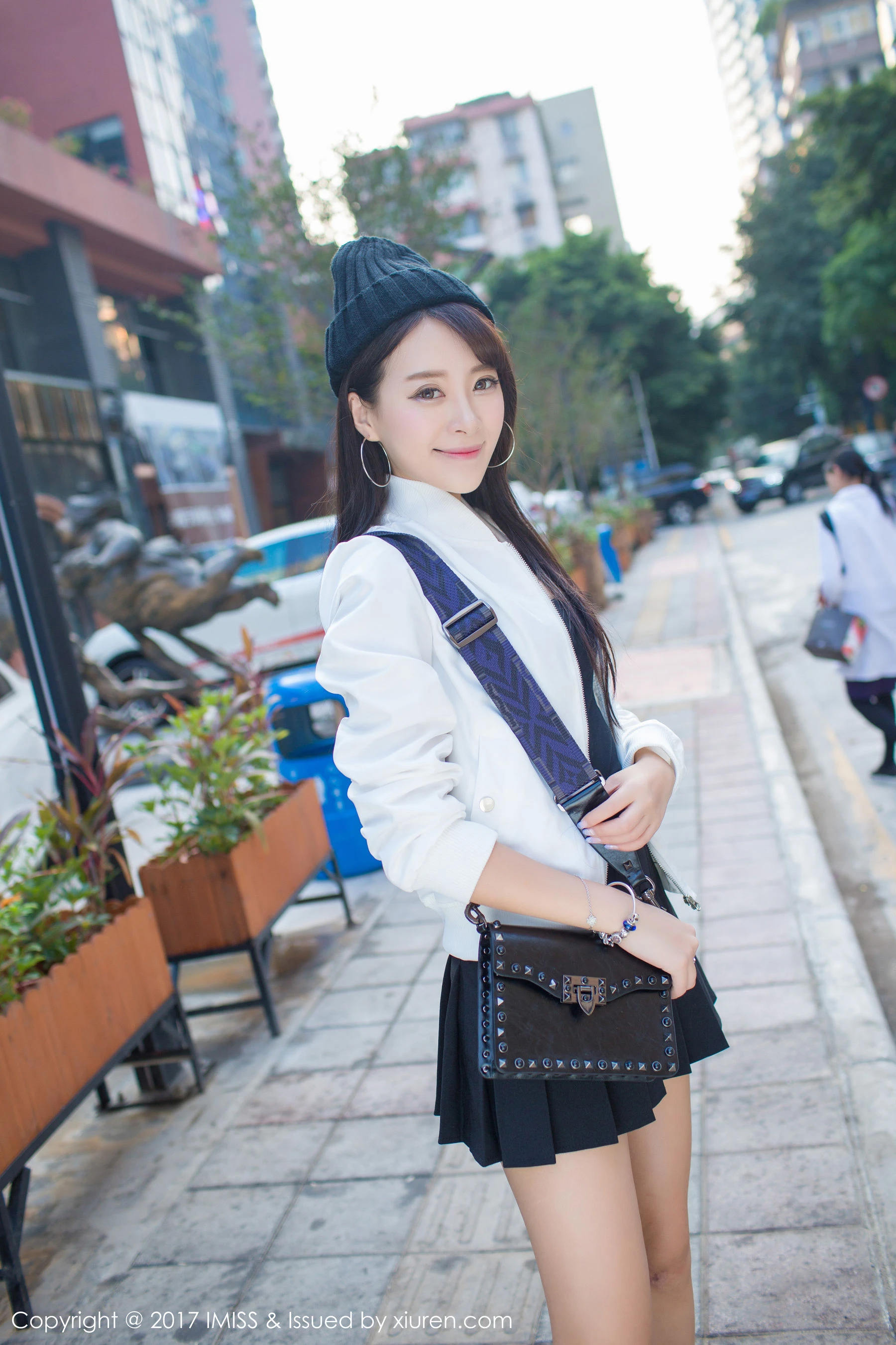 女神@王曼妮好Q街拍系列 爱蜜社 VOL.163第7张