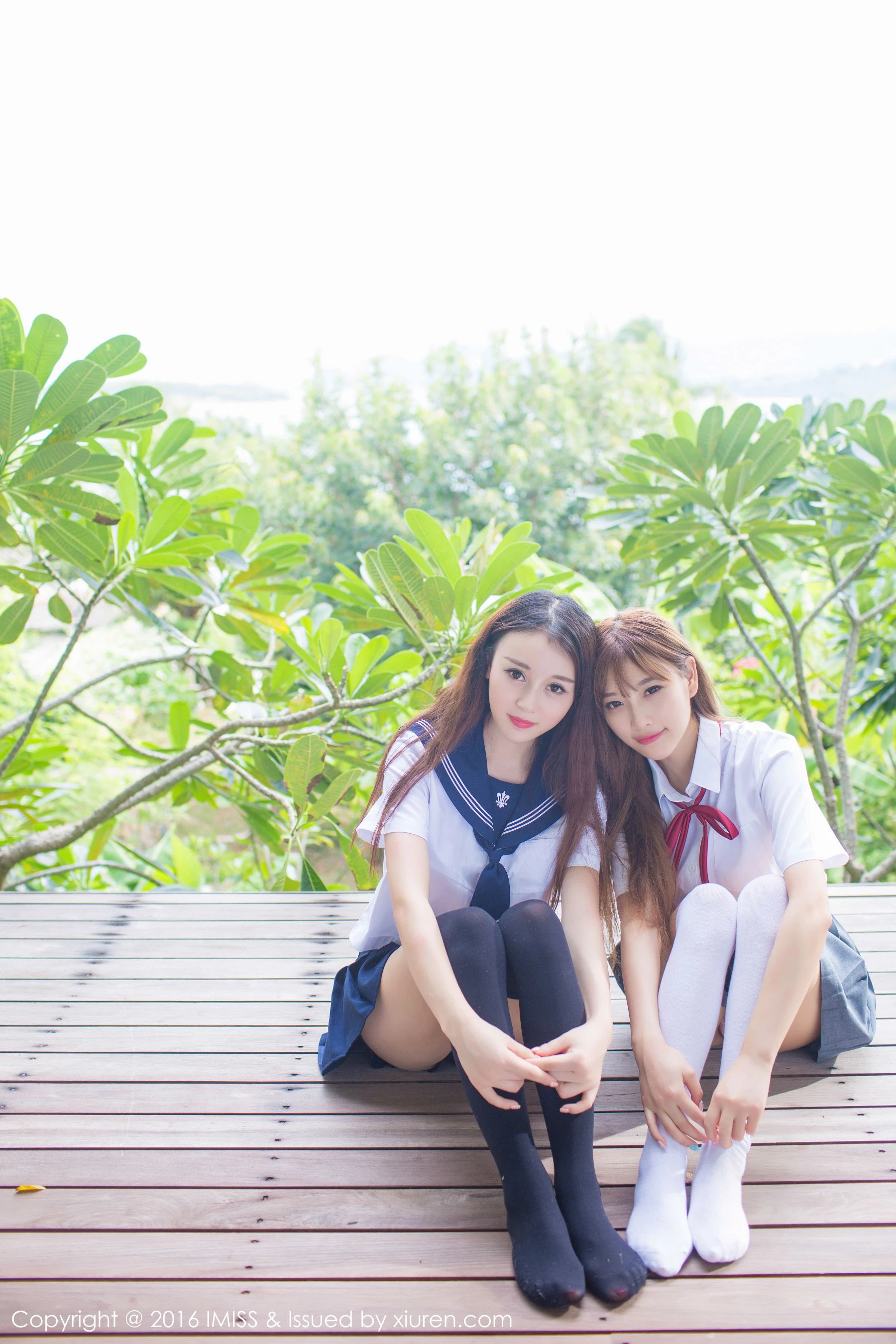 赵小米Kitty、sugar小甜心CC《闺蜜》 爱蜜社IMiss Vol.133第3张