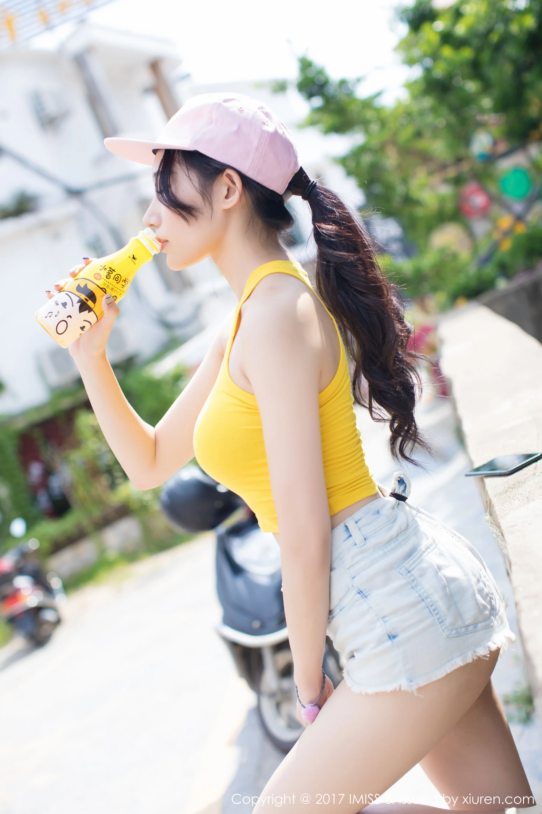 小狐狸Sica《牛仔短裤小清新系列》 爱蜜社 VOL.180第9张