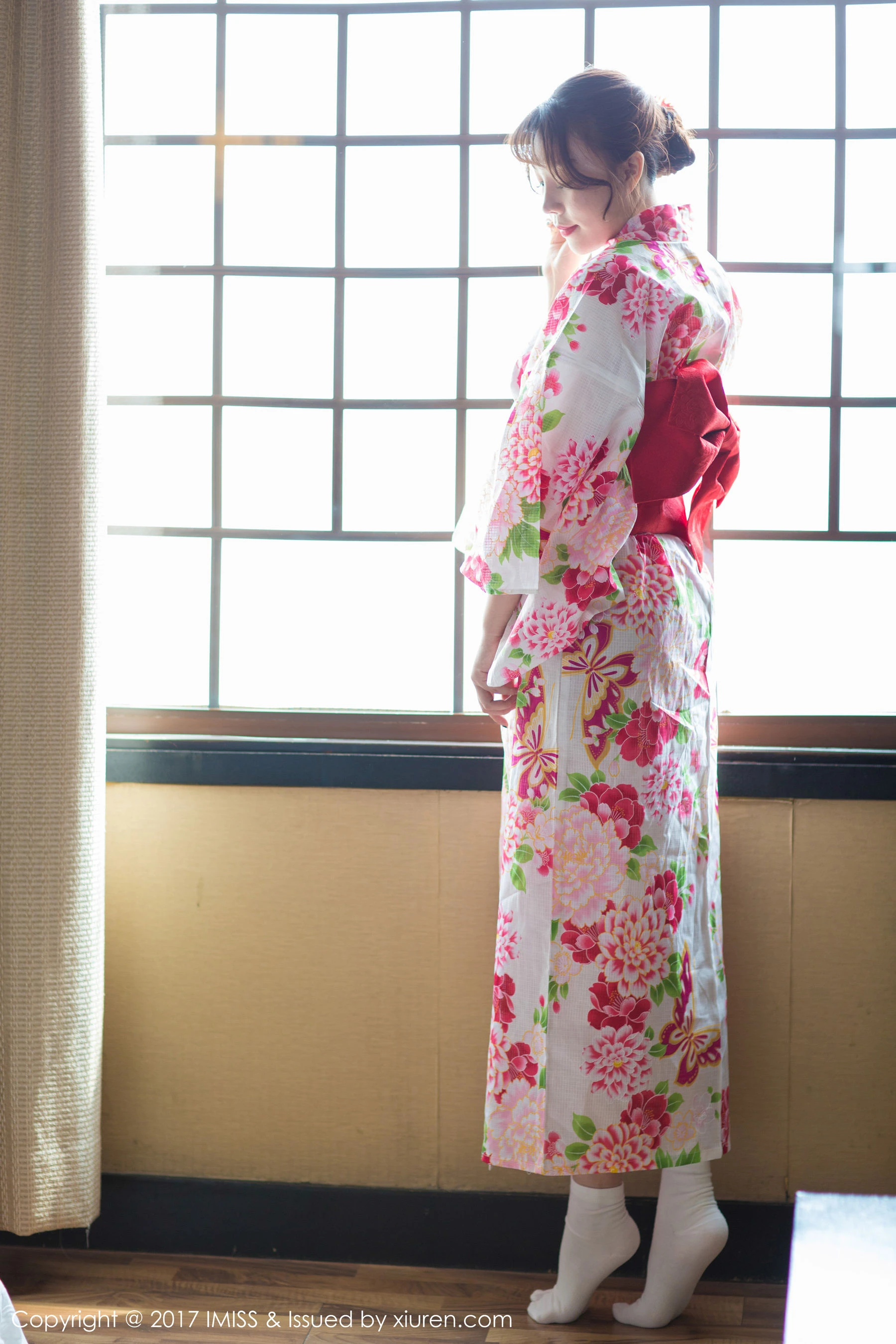  芝芝Booty《日系和服+迷你比基尼》 爱蜜社 VOL.170第1张