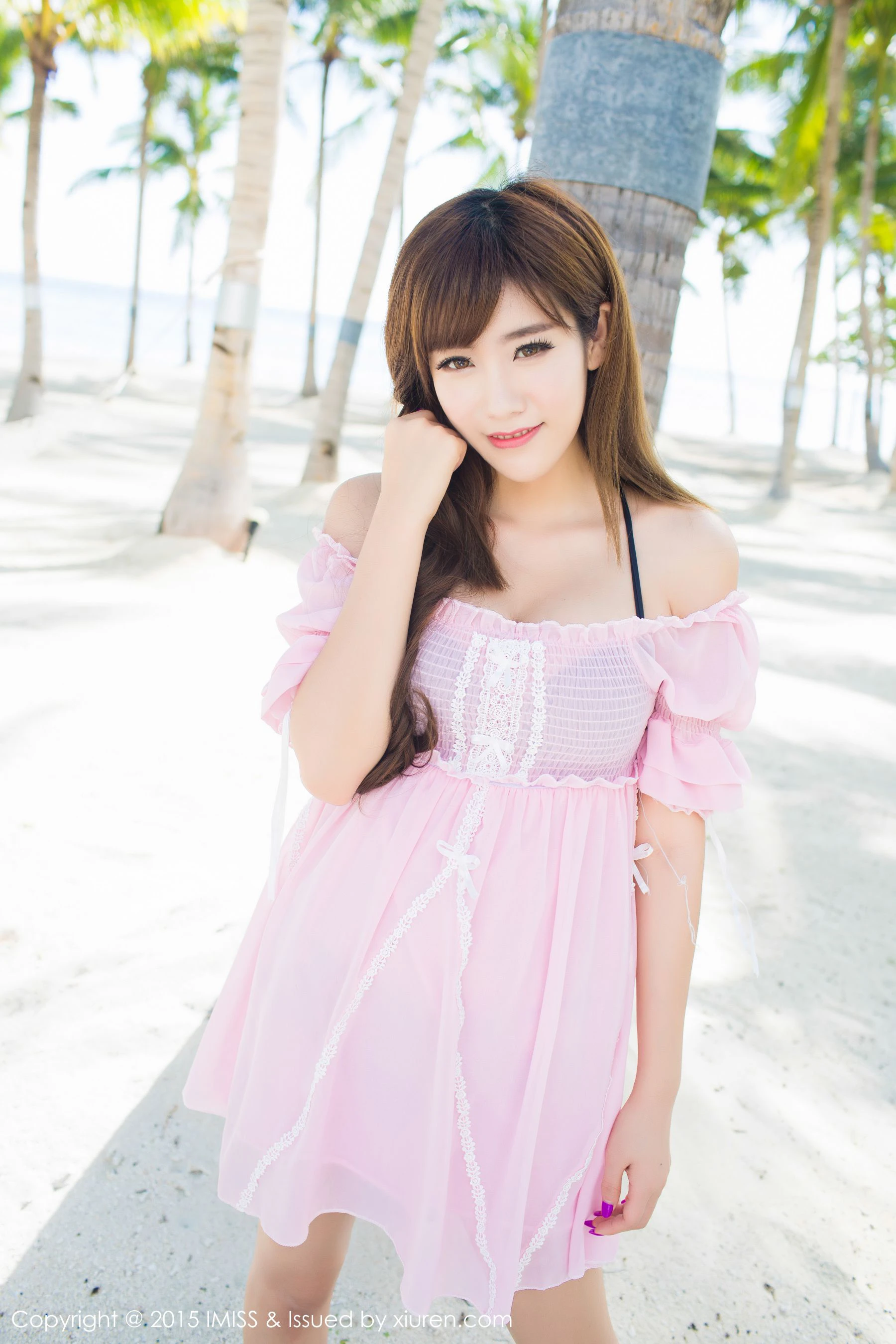  程小烦不烦《清新牛仔热裤+比基尼》 爱蜜社IMiss Vol.055第9张