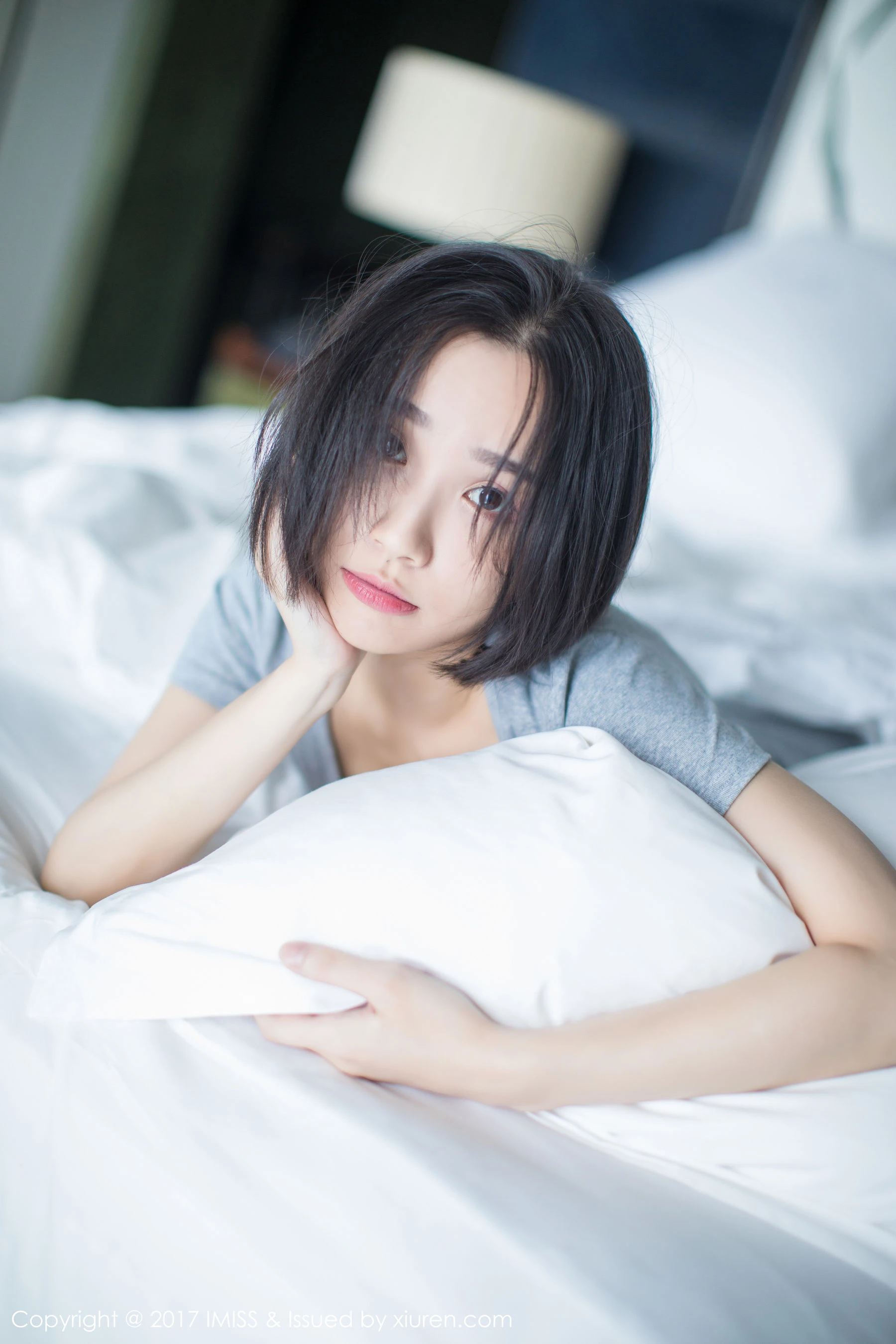 莉雅Livia《日系短发女神》 爱蜜社 VOL.178第4张