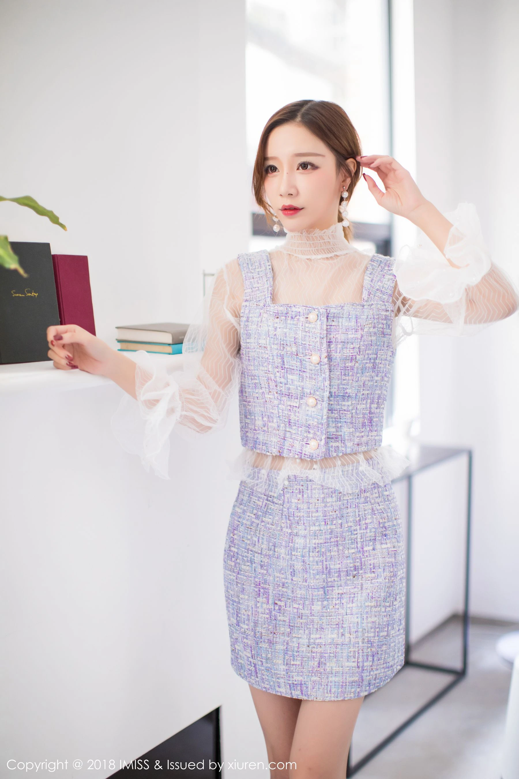 模特小琳《甜美新人》 爱蜜社IMiss Vol.233第12张