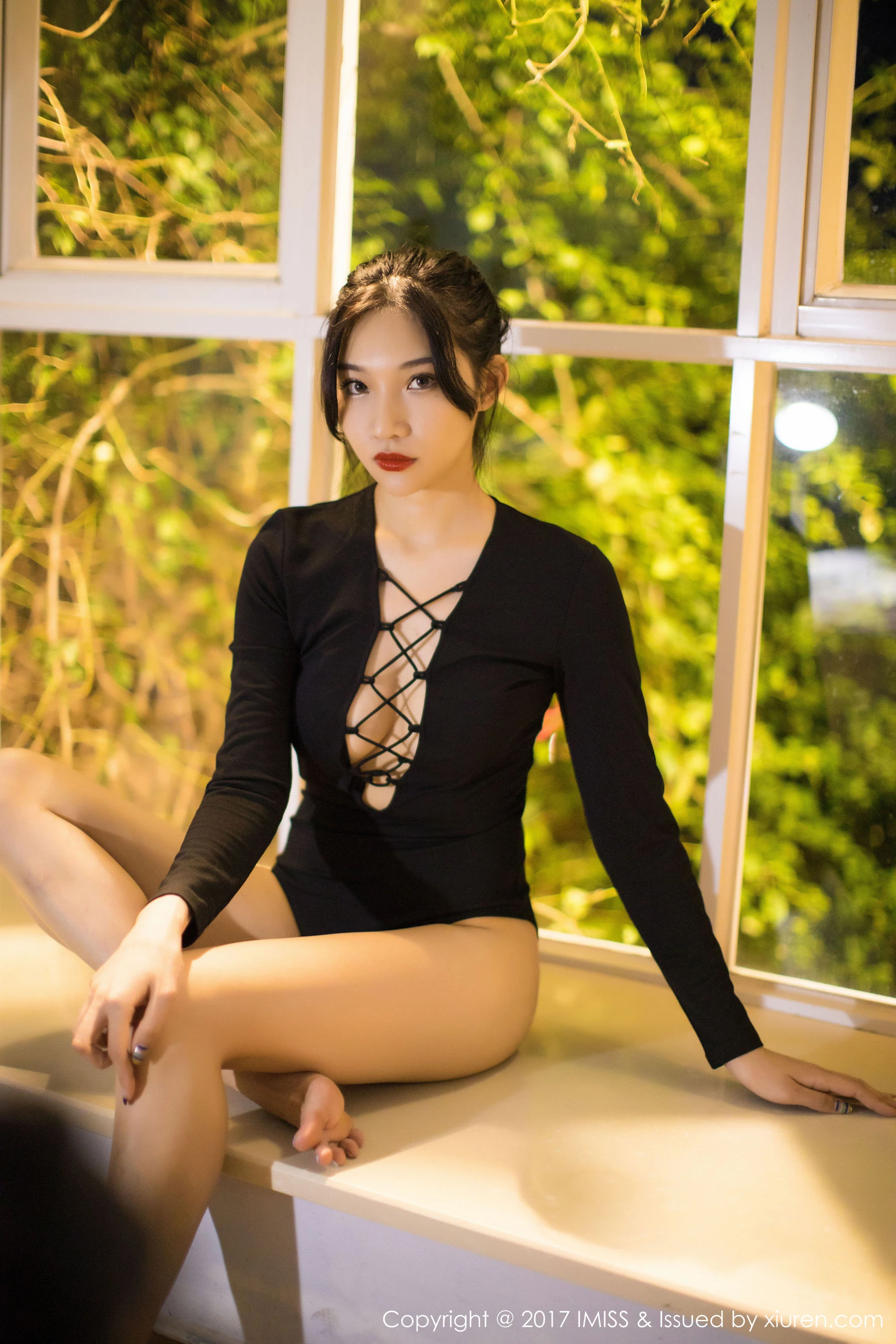 小狐狸Sica《黑色私房性感美腿》 爱蜜社IMiss VOL.194第10张