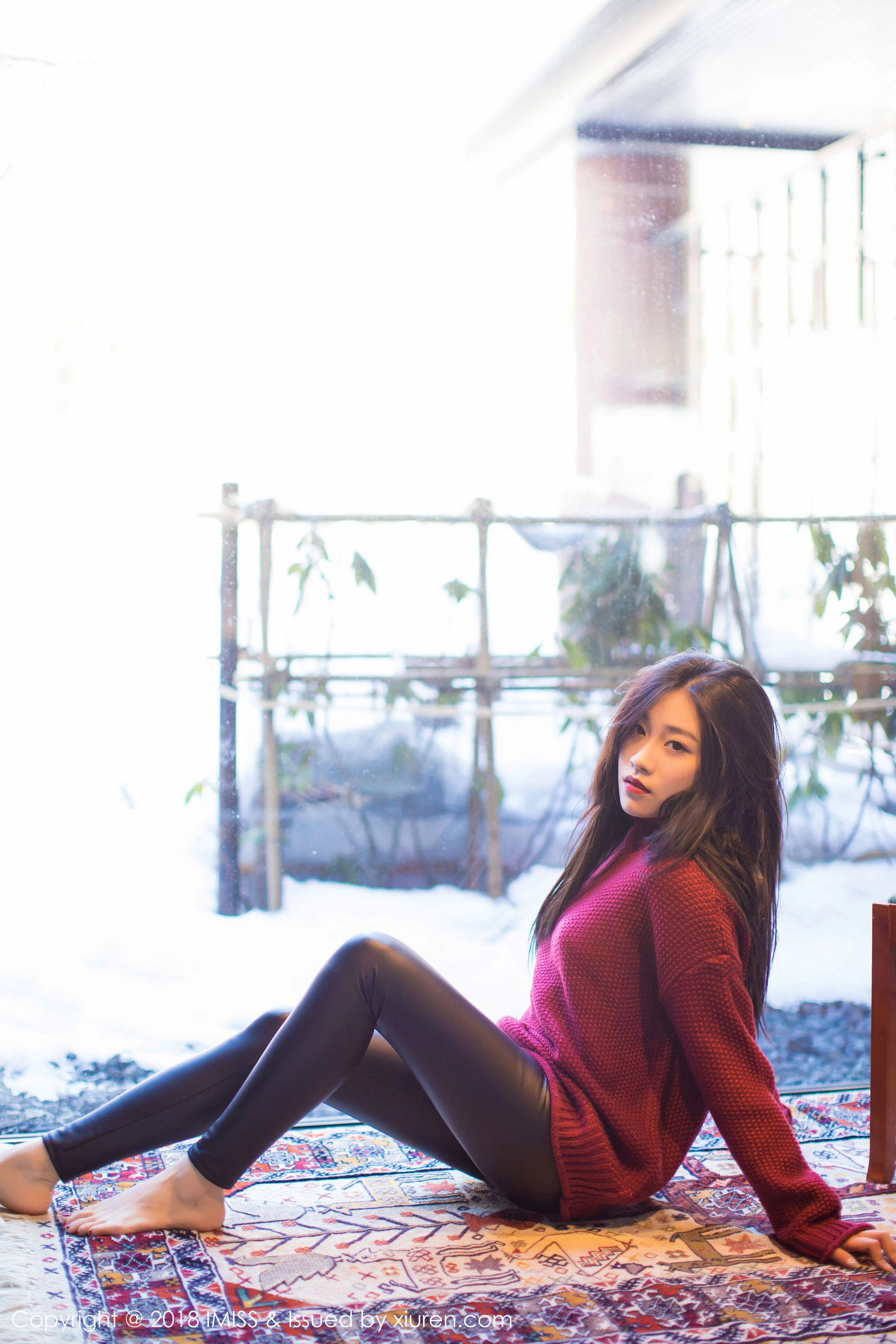  许诺Sabrina《极致美到窒息的美腿诱惑》 爱蜜社IMiss Vol.239第15张