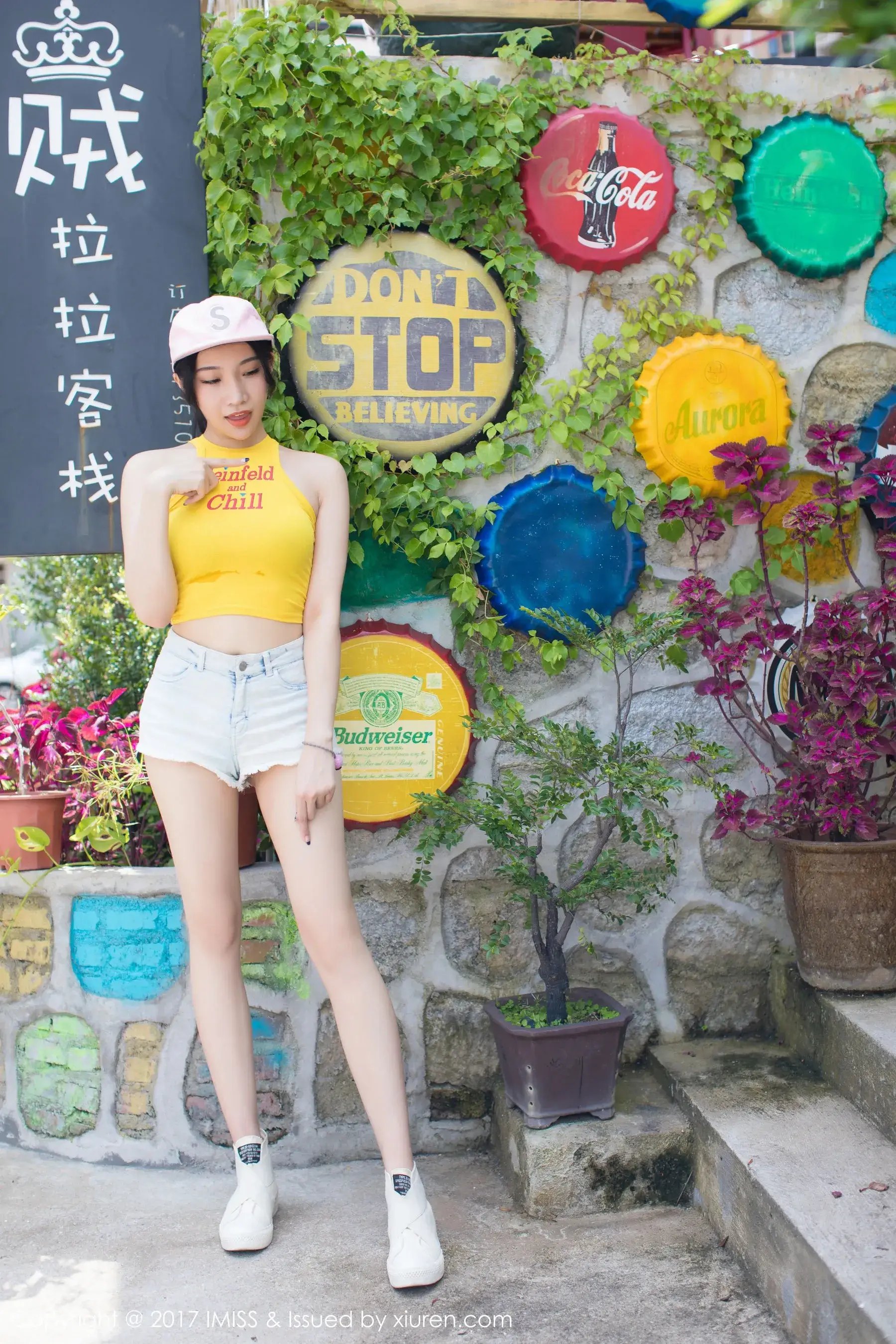 小狐狸Sica《牛仔短裤小清新系列》 爱蜜社 VOL.180第9张