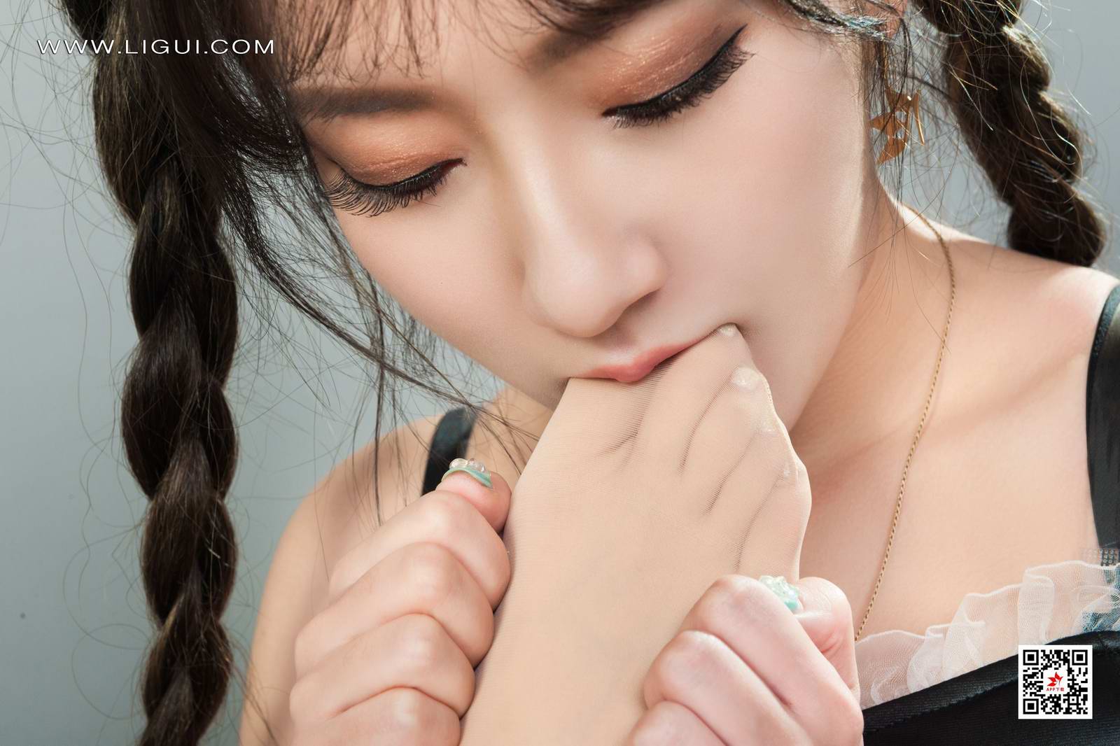 Ligui丽柜 2022.04.14 网络丽人 Model 汐汐&小七第17张