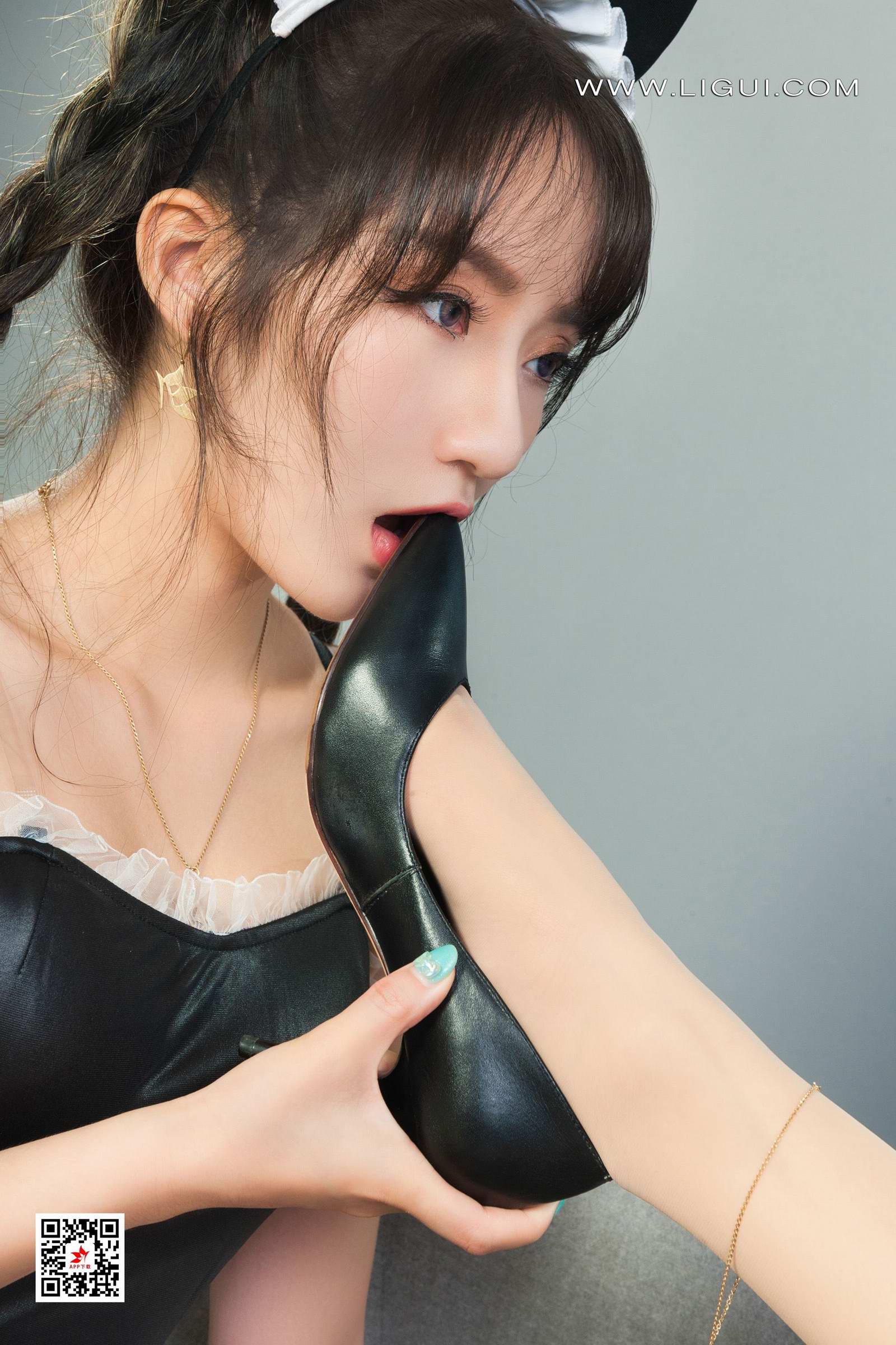 Ligui丽柜 2022.04.14 网络丽人 Model 汐汐&小七第2张