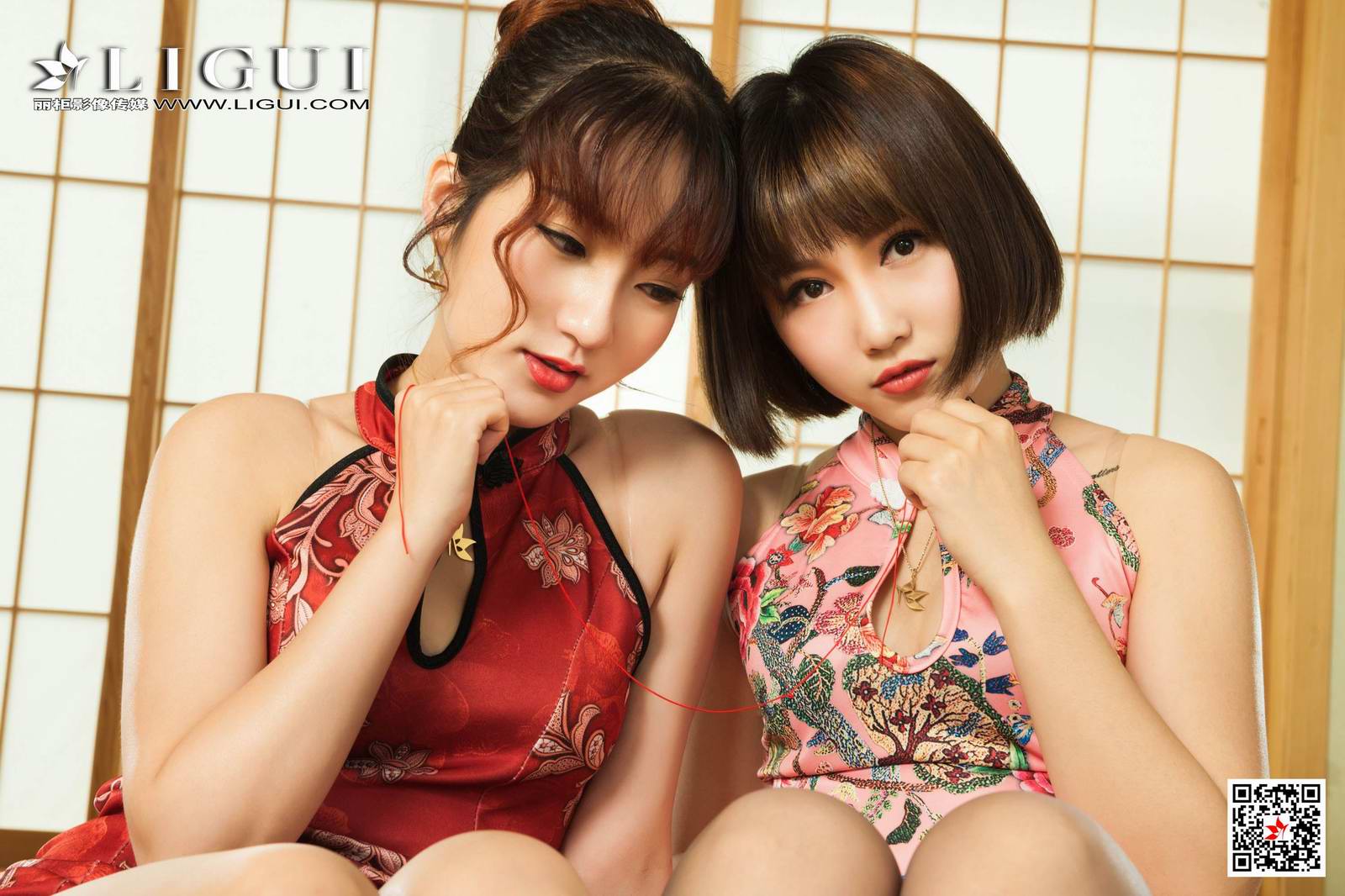 Ligui丽柜 2020.06.25 网络丽人 Model 小爽&汐汐第21张