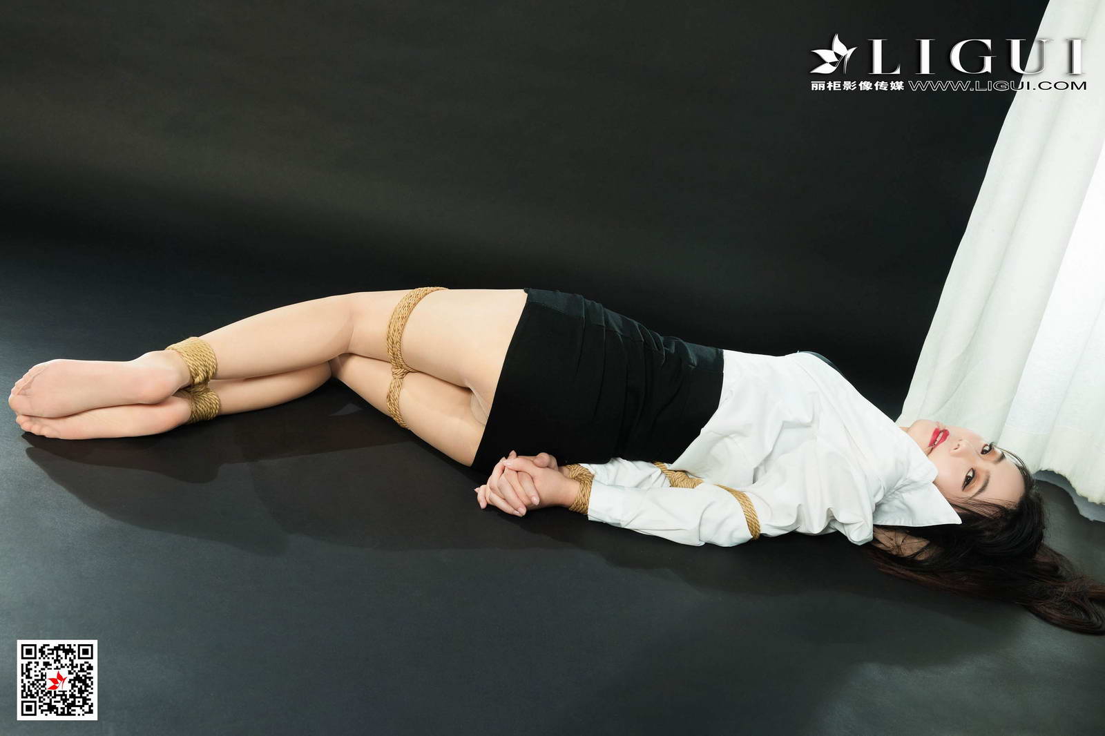Ligui丽柜 2020.10.02《紧缚新莲》白雪第15张