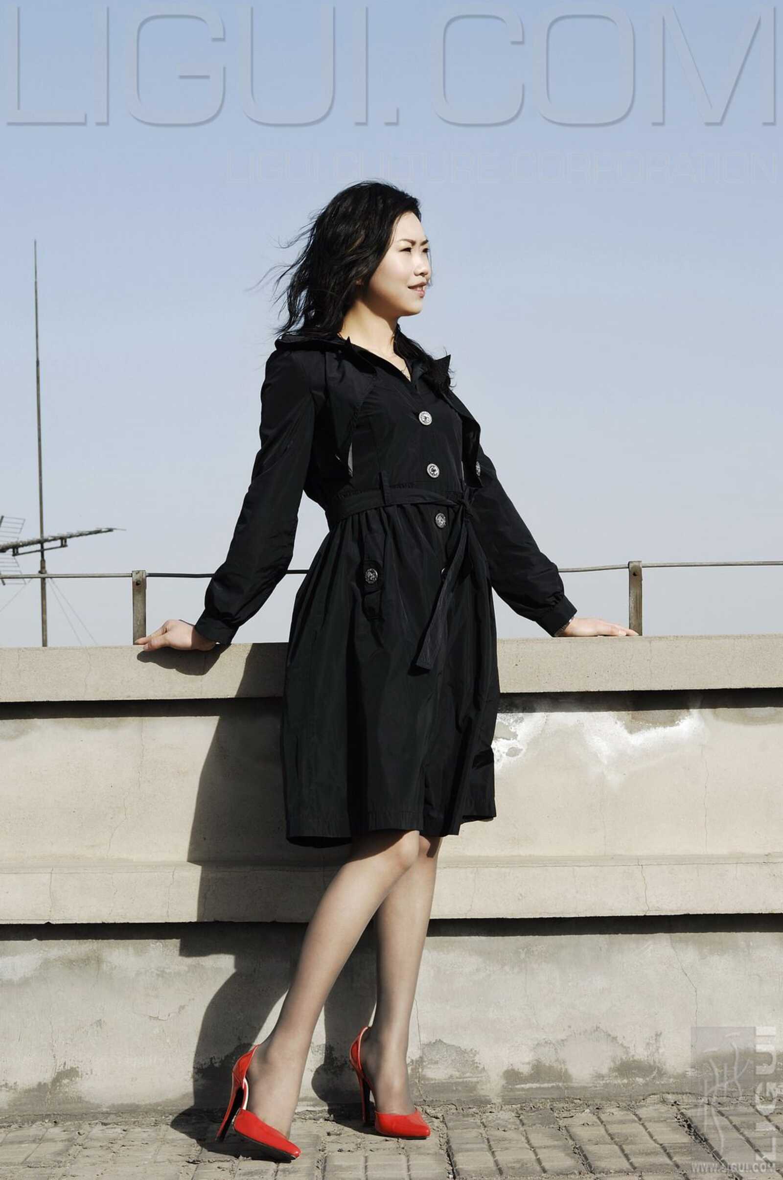 [丽柜LiGui] Model 程海伦《紅與黑》丝足写真图片第7张