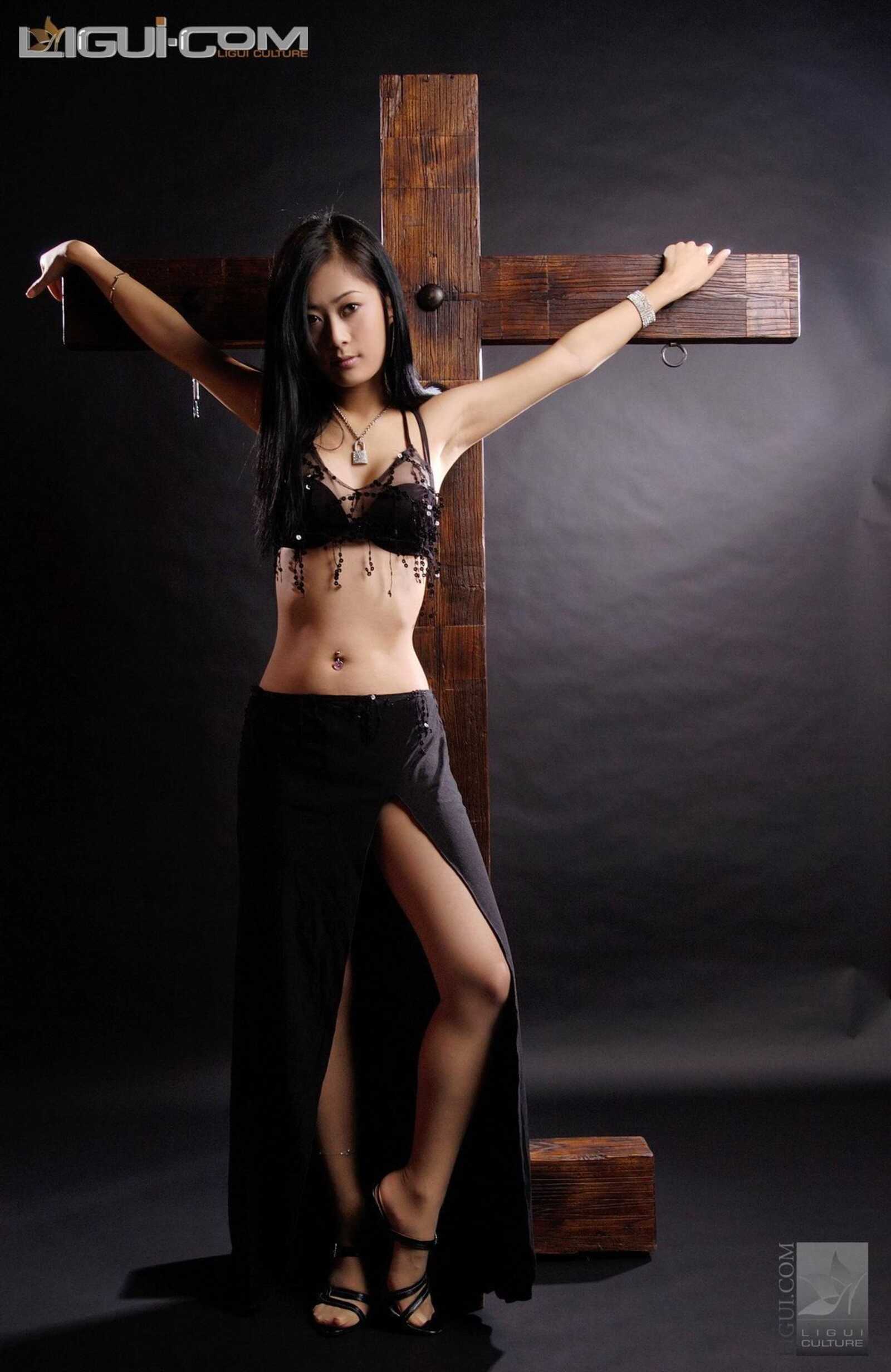 [丽柜美束LiGui] Model Saya《十字架的绳艺捆绑》 丝第5张