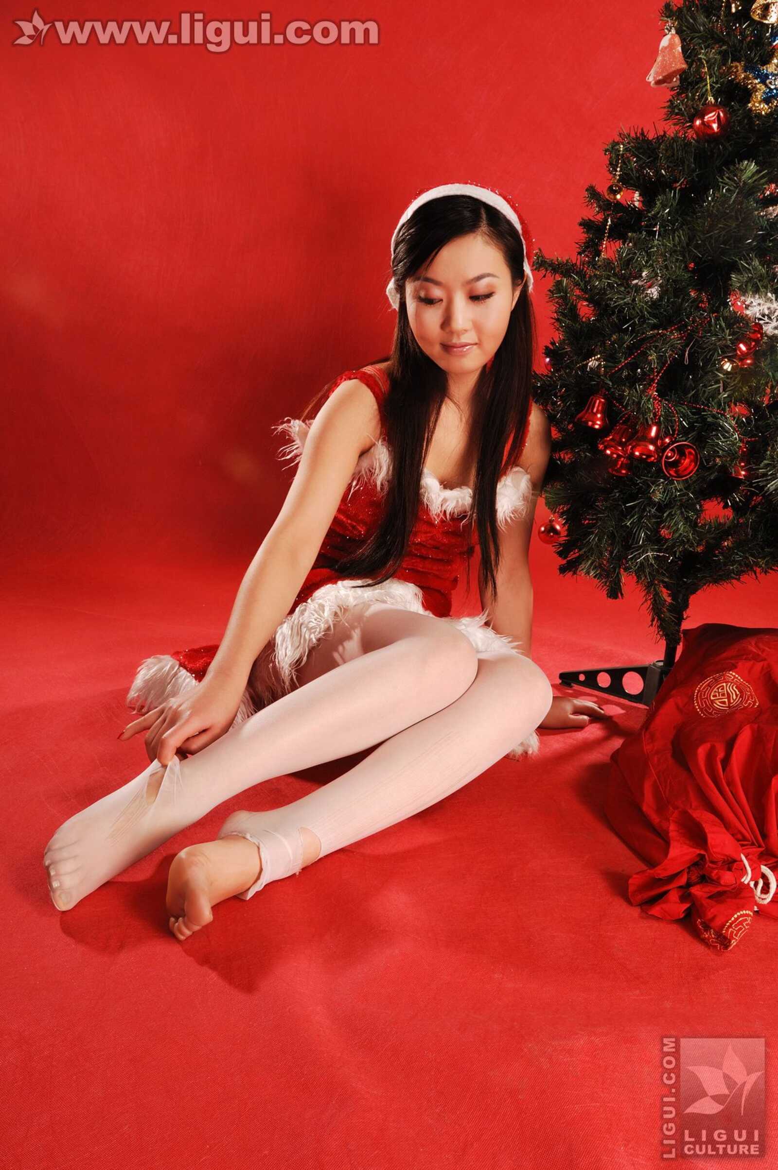 Model 小露露《精彩圣诞脱丝秀》 [丽柜LiGui] 丝足第9张