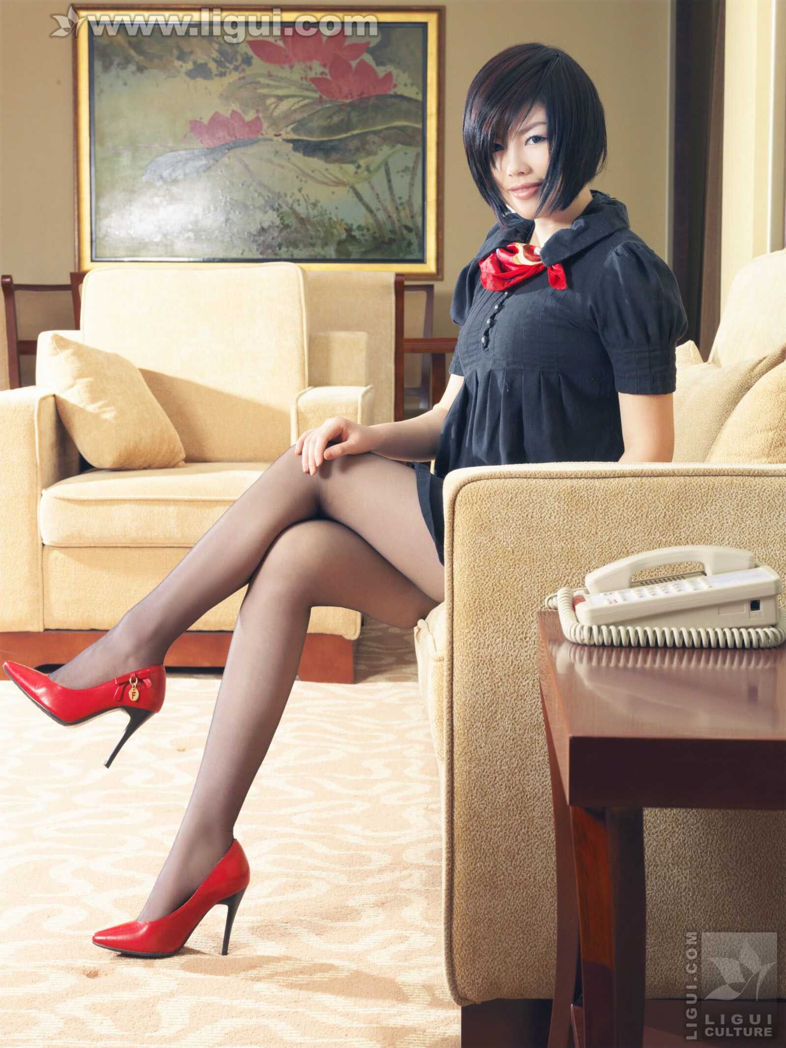 Model 慕子《经典家居中的丝袜演绎》 [丽柜LiGui第10张