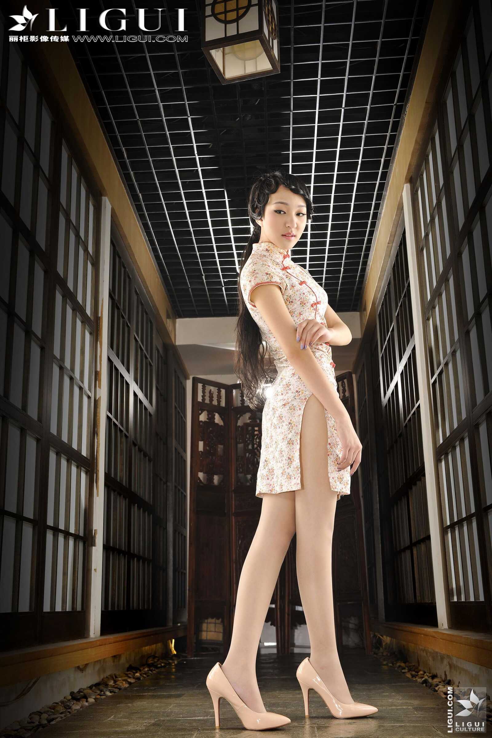 [丽柜贵足LiGui] Model Amily《民国旗袍丝足》上下全第19张