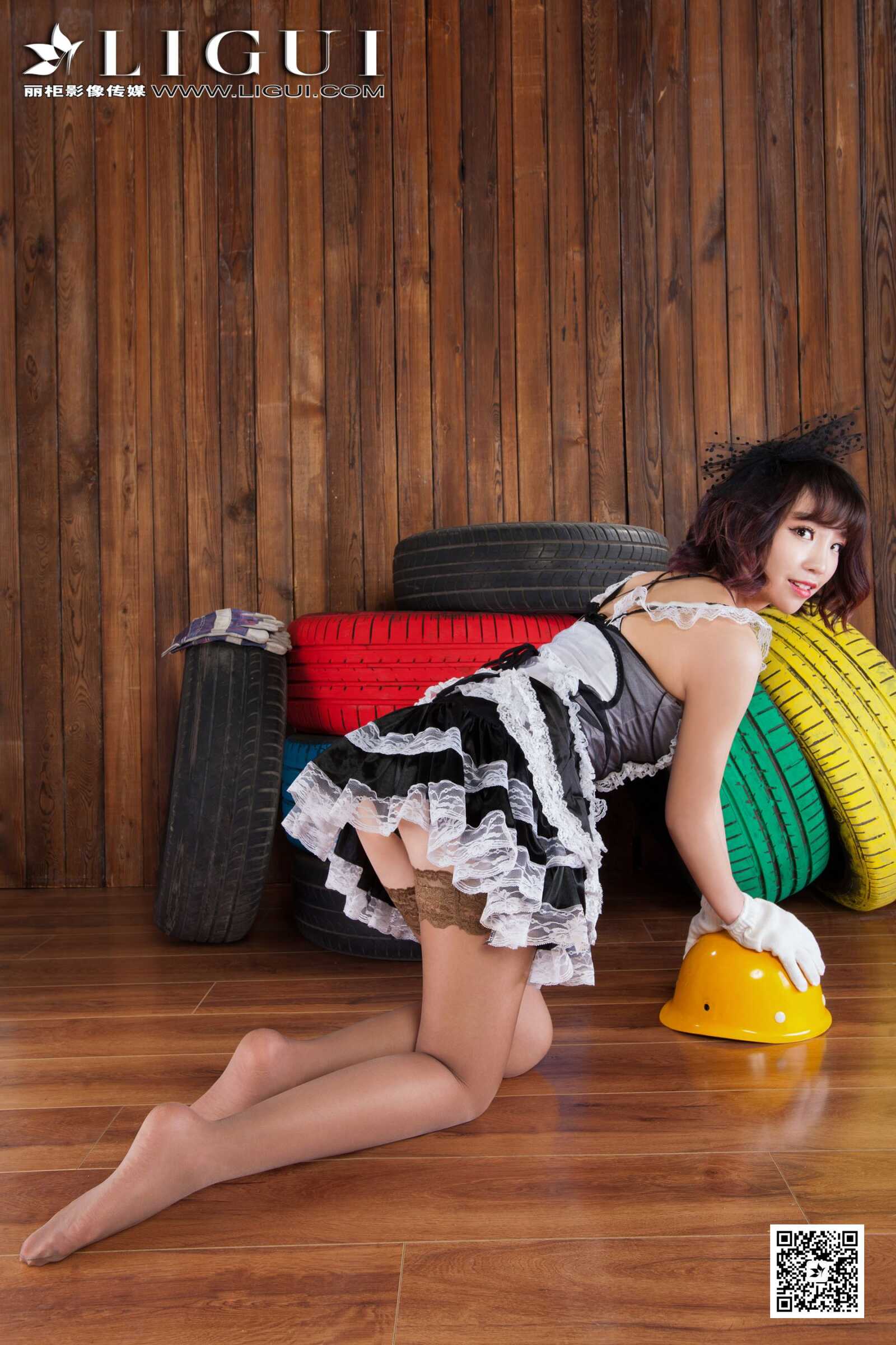 Model ALAN《灰丝蕾丝女仆》上下全集  [丽柜LiGui]第5张